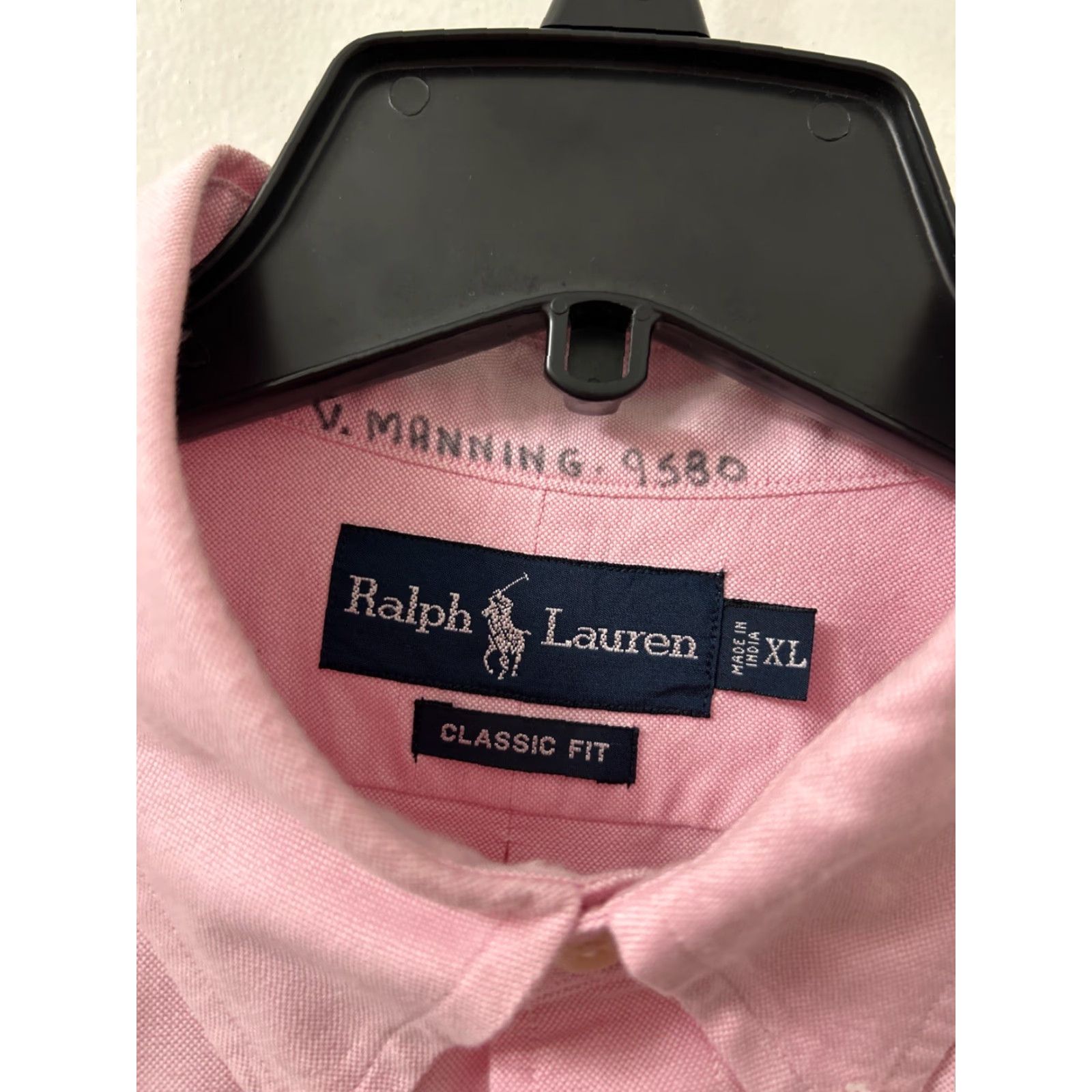 Ralph Lauren VINTAGE Ralph Lauren Shirt Mens XL Pink Oxford Button-Down L/S Classic Fold-Over Pockets Size US XL / EU 56 / 4 - 6 Thumbnail