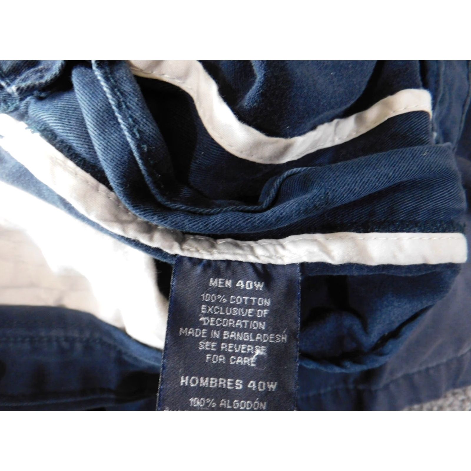 Nautica Nautica Shorts 40W Men Regular Classic Chino Blue Cotton Zipper Front Flat Front Lightweight Casual Size US 40 / EU 56 - 6 Thumbnail