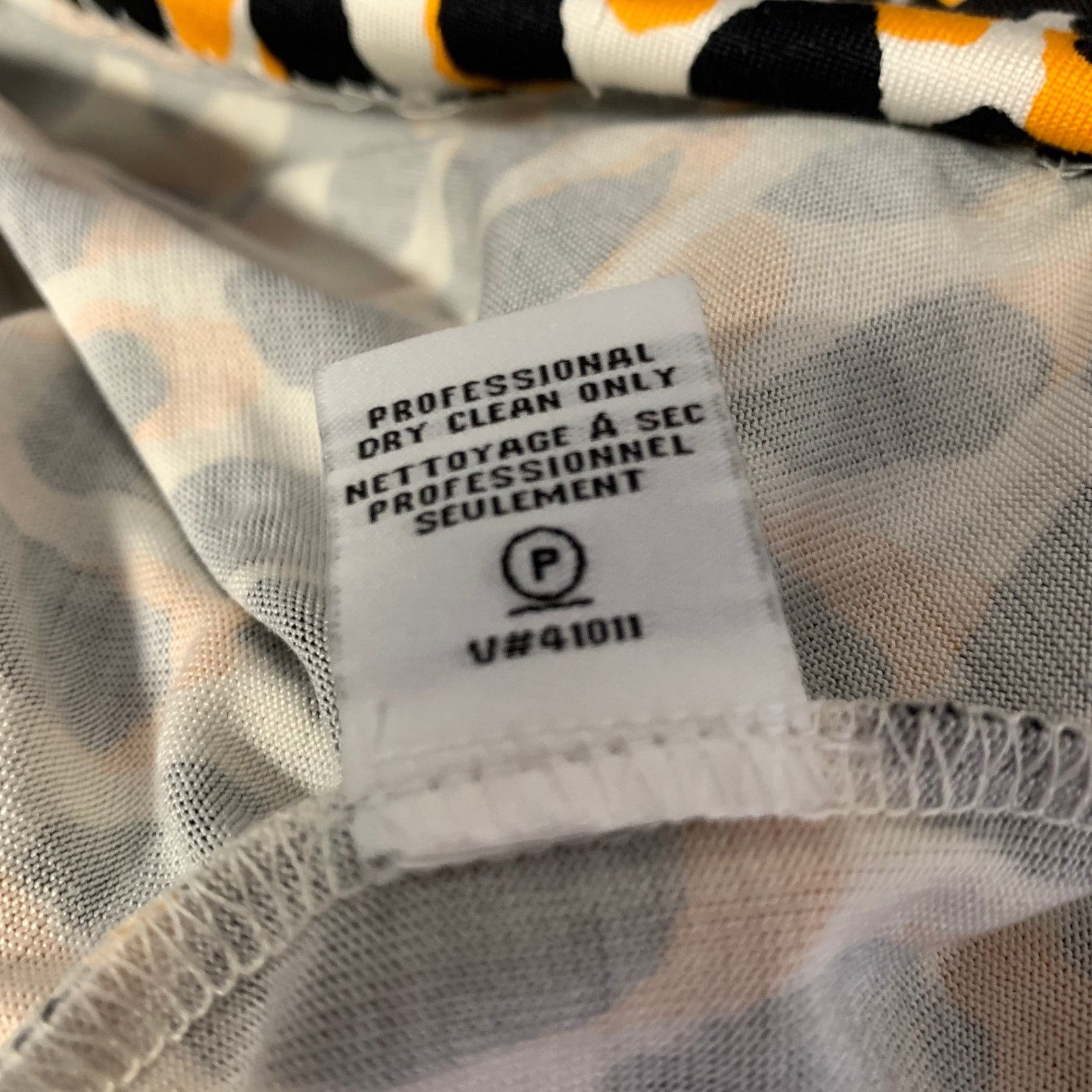 Diane von Furstenberg DIANE VON FURSTENBERG Size 2 Orange Black Animal Print Dress Size XS / US 0-2 / IT 36-38 - 9 Thumbnail