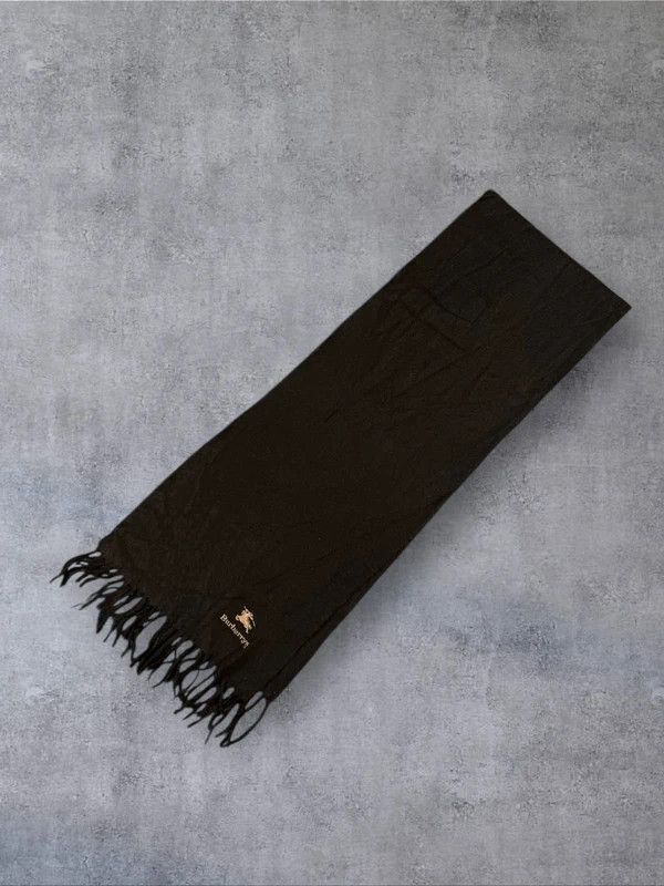 Burberry Vintage Burberry scarf brown logo wool Size ONE SIZE - 5 Thumbnail
