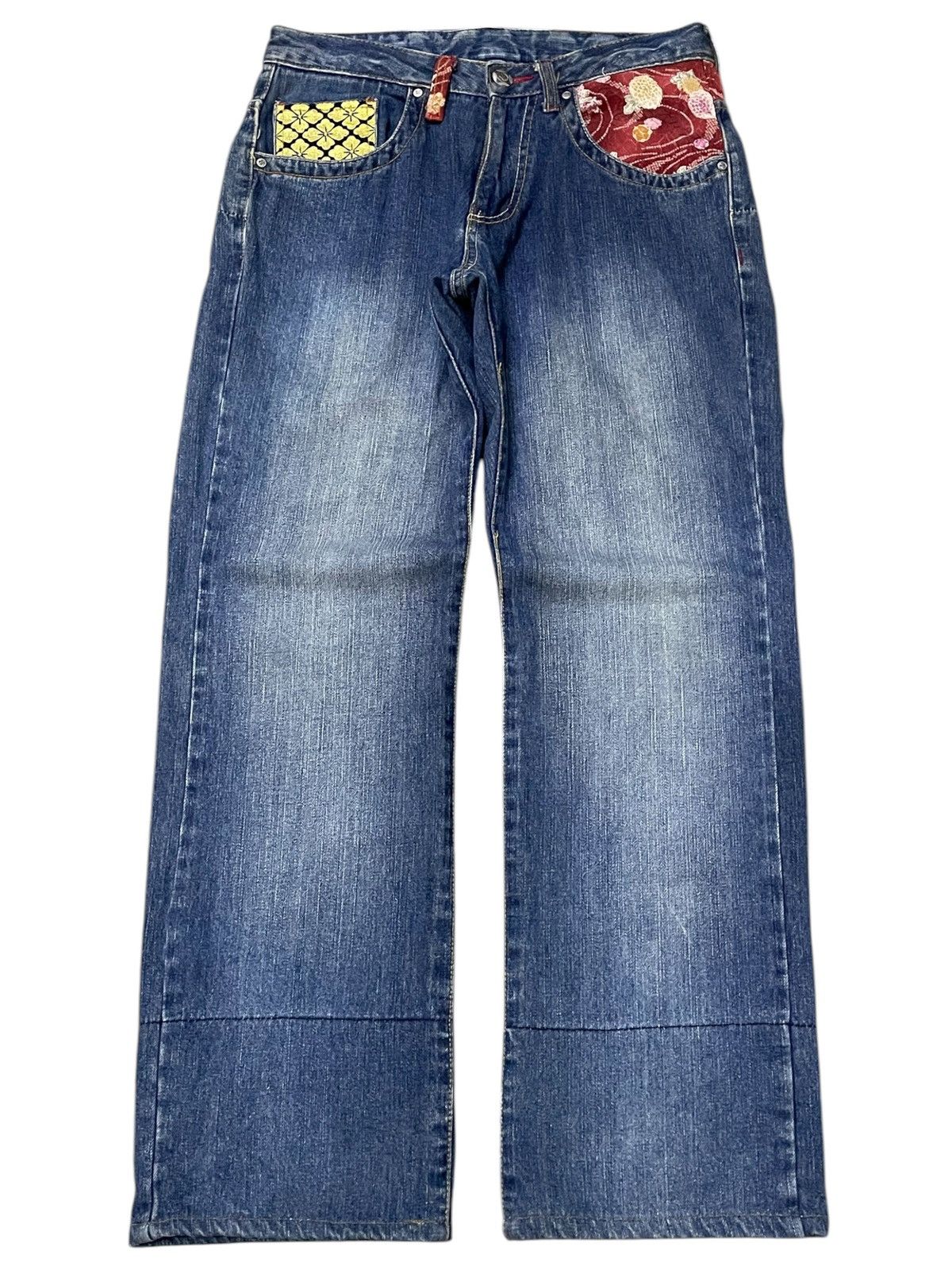 Japanese Brand × PPFM × Red Monkey Gumu Japan Multi Pocket Japanese Crafted Art Baggy Jeans Size US 30 / EU 46 - 3 Thumbnail
