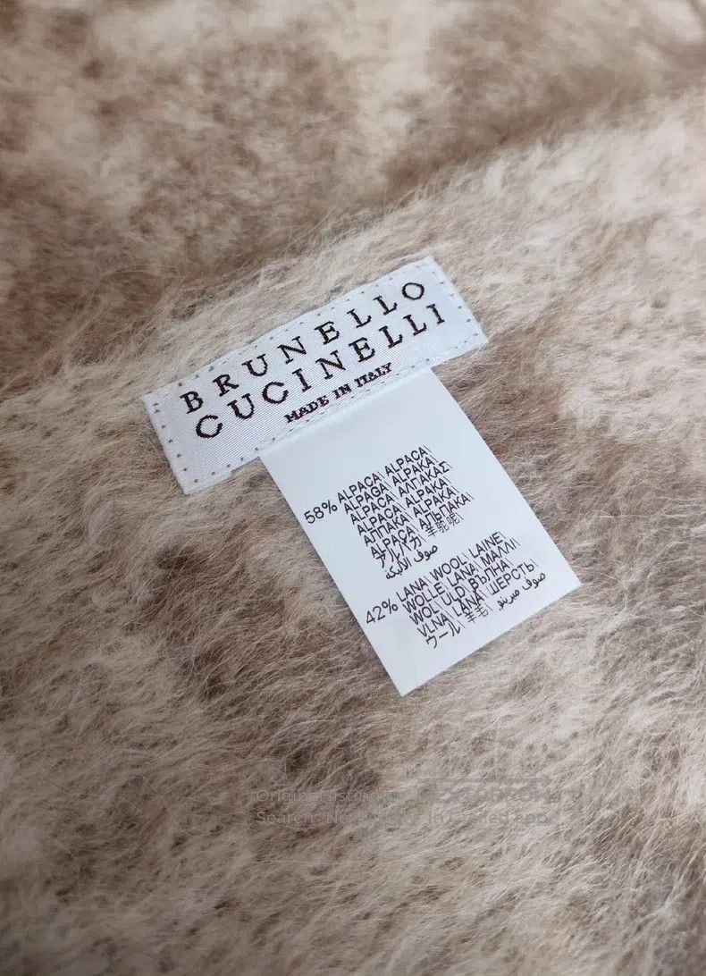Brunello Cucinelli Brunello Cucinelli size 212*143cm Alpaca and wool thick bla Size ONE SIZE - 7 Thumbnail