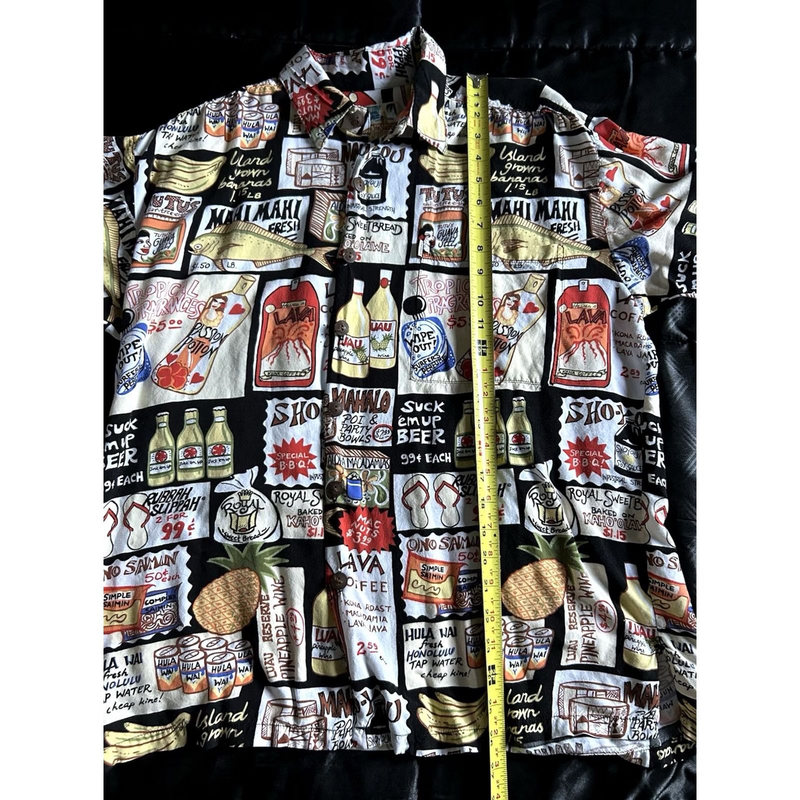 Vintage VTG Kahala Shirt Mens M Black Mahi Rayon Button Up Hawaiian John Severson Casual Shirt Size US M / EU 48-50 / 2 - 5 Thumbnail