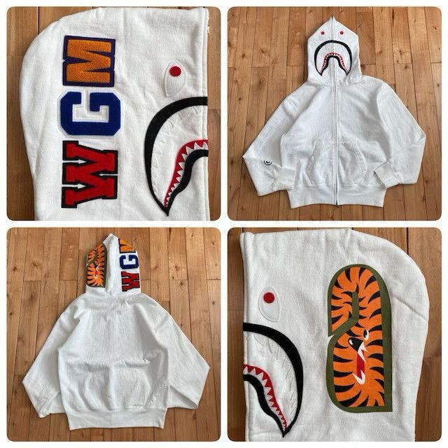 Bape BAPE WGM Shark Full Zip Hoodie a bathing ape Size S / US 4 / IT 40 - 1 Thumbnail