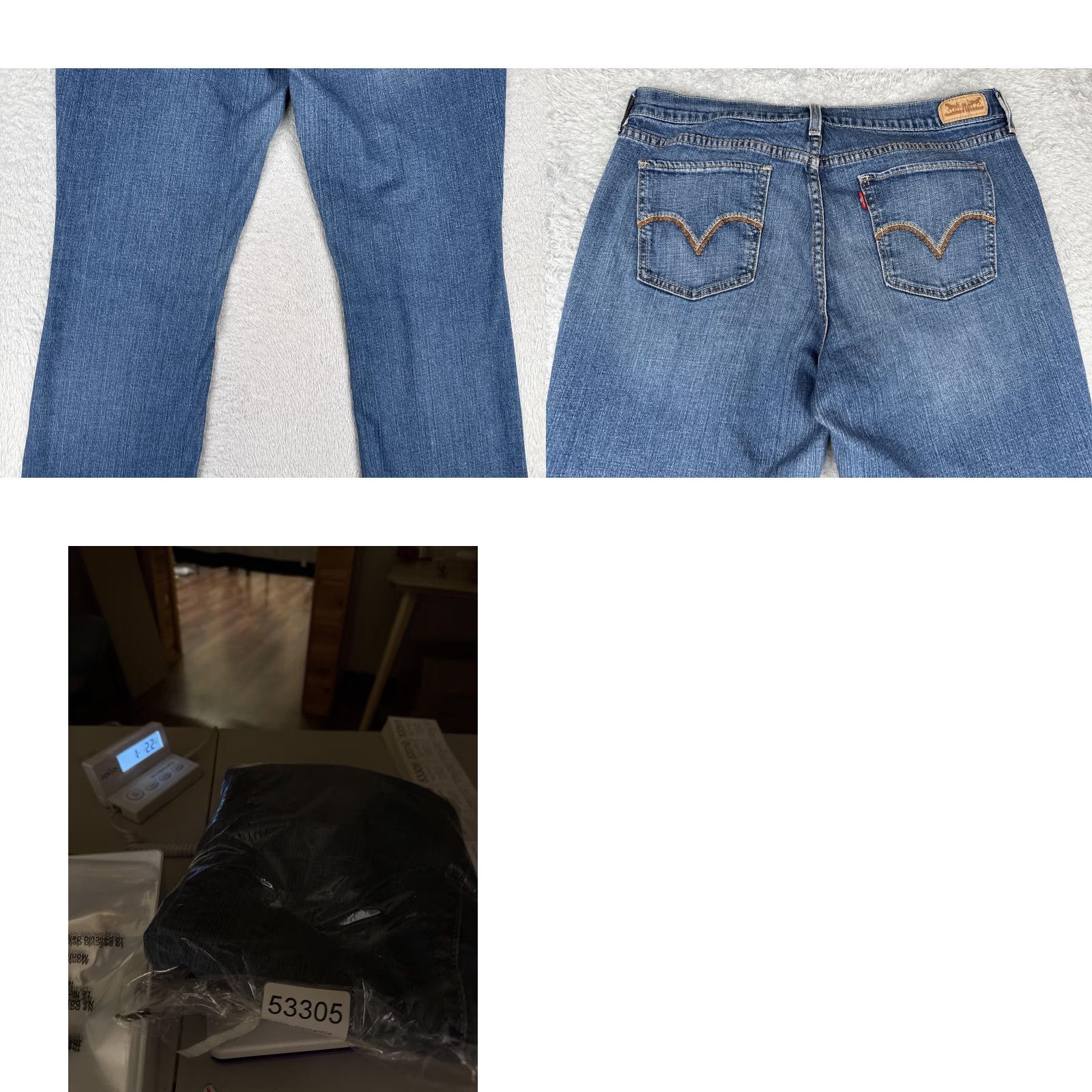 Levi's Levis Jeans Women 12 Blue Medium Wash Bootcut 32x30 Denim 5-Pocket Stretch Regular Mid Rise N/A Size 34" / US 12 / IT 48 - 10 Thumbnail