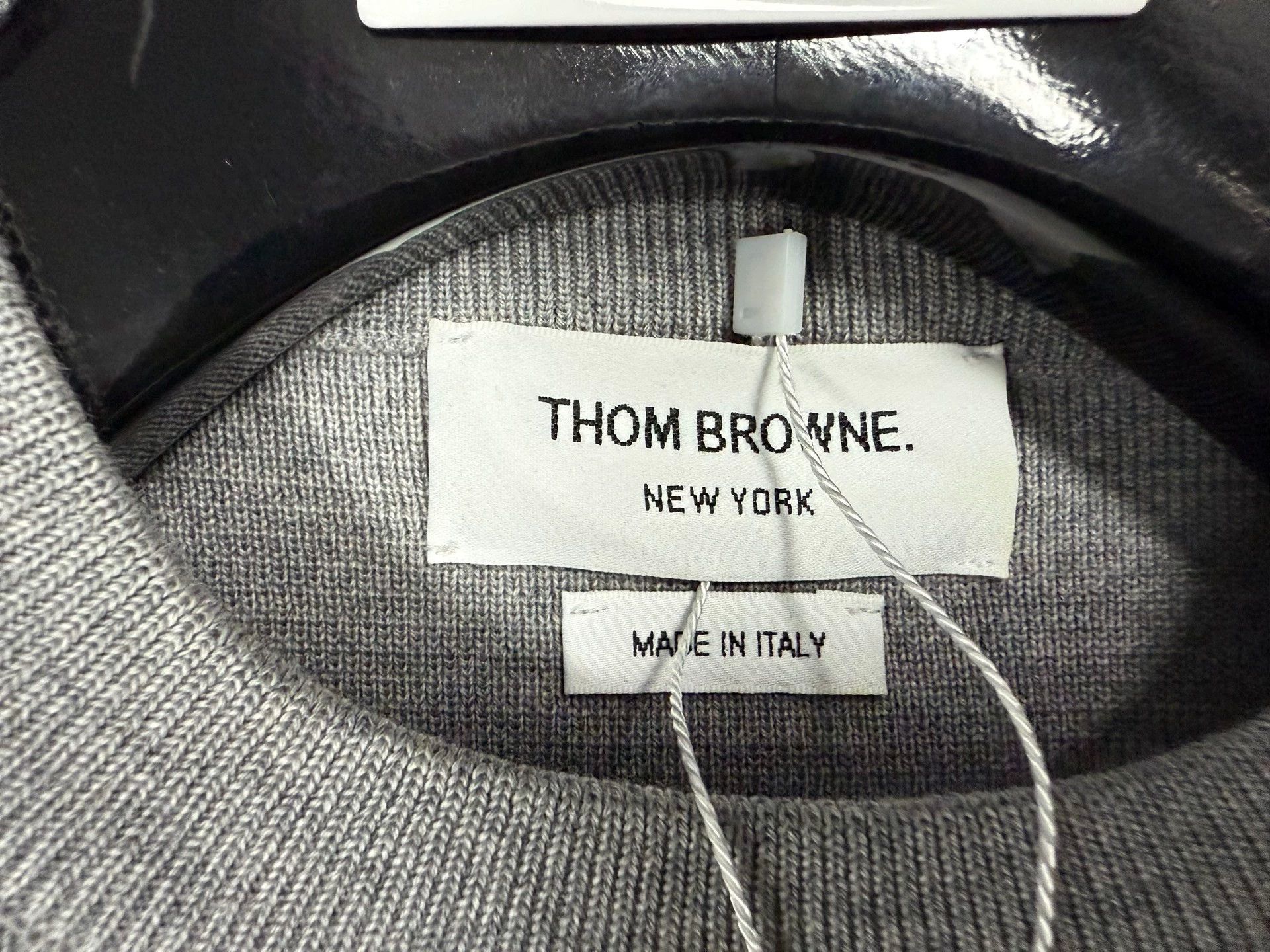 Thom Browne Thom Browne Light Gray 4-Bar Wool Sweater Women's SZ38 Size XS / US 0-2 / IT 36-38 - 4 Thumbnail