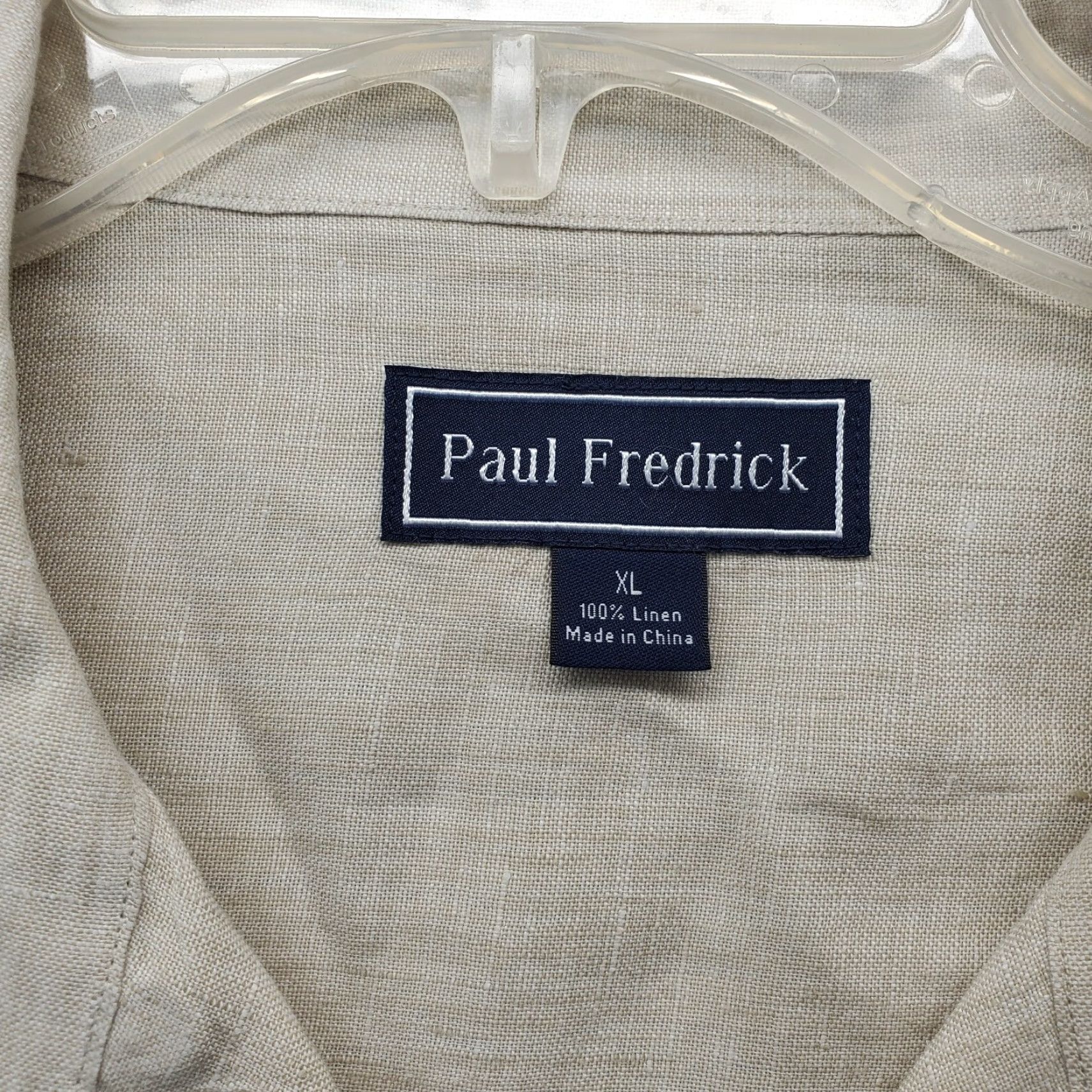 Vintage Paul Fredrick Shirt Mens XL Multi Button-Up Chest Pockets Short Sleeve Slit Detail White Linen Solid 90s Outdoor Mens Size US XL / EU 56 / 4 - 4 Thumbnail