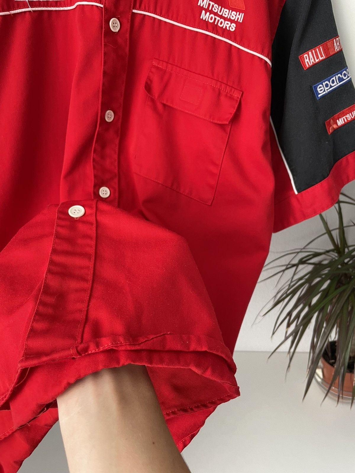 Japanese Brand × Vintage Vintage Mitsubishi Ralliart Shirt Button Up Sparco Size US XL / EU 56 / 4 - 7 Thumbnail