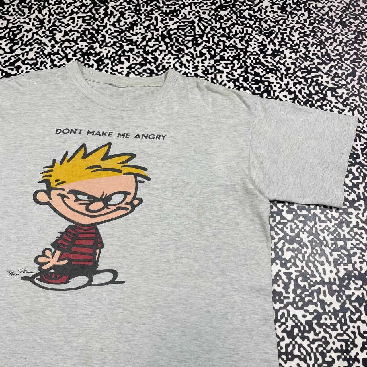 Vintage Vintage 90s Art Humor Dont Make Me Angry Retro T-shirt Size US XL / EU 56 / 4 - 5 Thumbnail