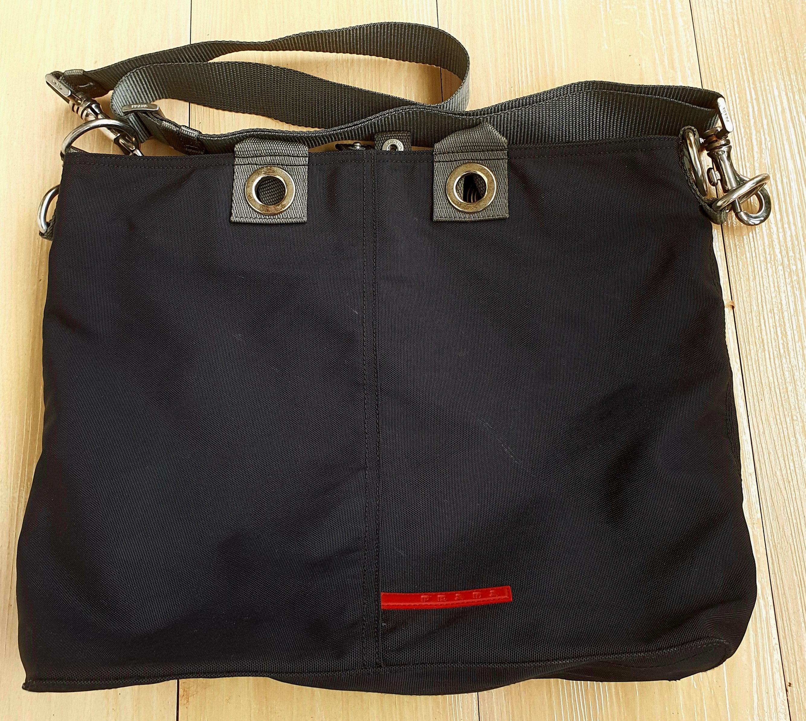 Prada PRADA Tote Bag Canvas Black Auth ar5222 Size ONE SIZE - 5 Thumbnail