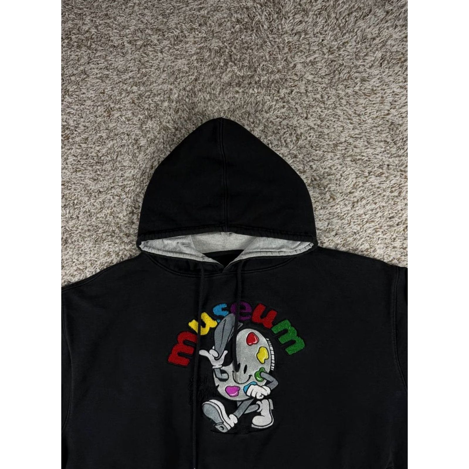 Logo 7 VINTAGE The Museum DC Embroidered Logo Black Hoodie Men 3XL Size US XXL / EU 58 / 5 - 2 Thumbnail
