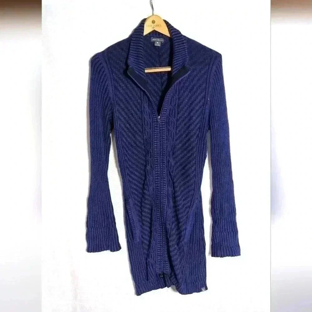 Eddie Bauer Eddie Bauer Blue / Black Sweater Dress sz S Size S / US 4 / IT 40 - 1 Thumbnail