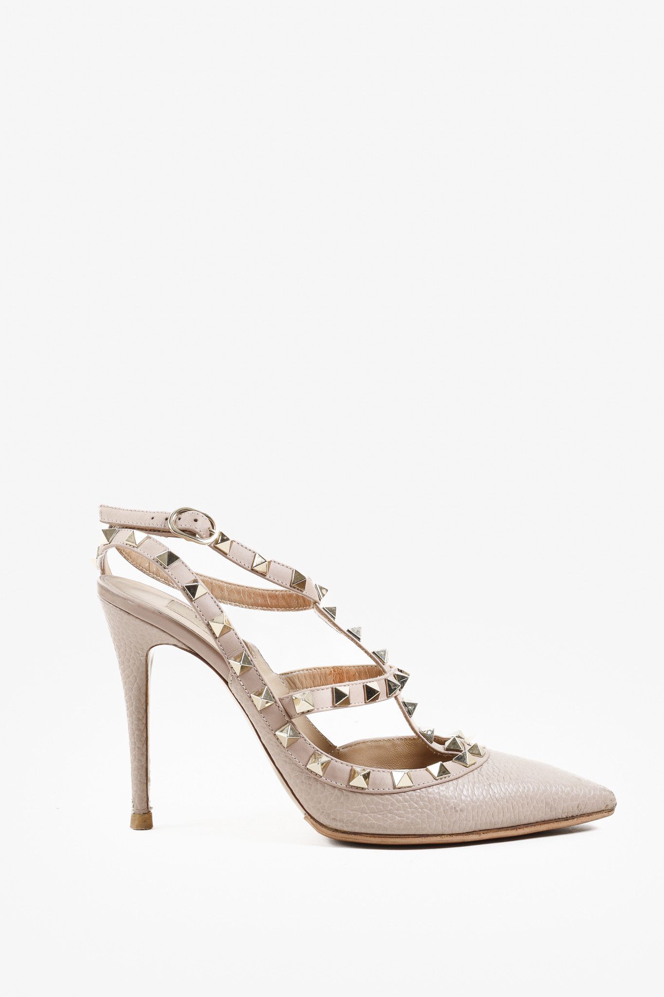 Valentino Valentino Pale Pink Rockstud Heels Size US 6.5 / IT 36.5 - 1 Thumbnail