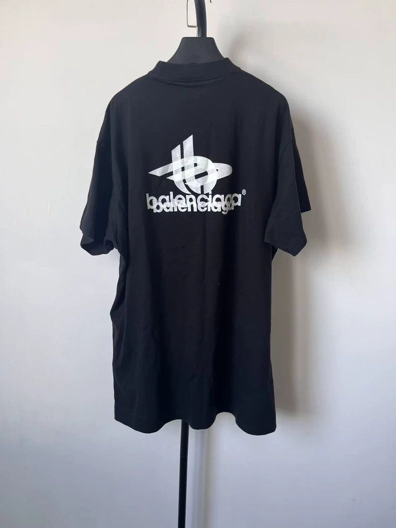 Balenciaga Balenciaga Letter Pattern Printed Round Neck Short-Sleeve Size US S / EU 44-46 / 1 - 2 Thumbnail