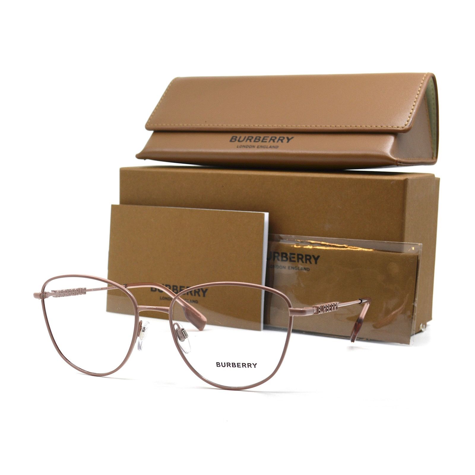 Burberry NEW BURBERRY VIRGINIA BE1376 1343 PINK EYEGLASSES FRAME Size ONE SIZE - 1 Thumbnail