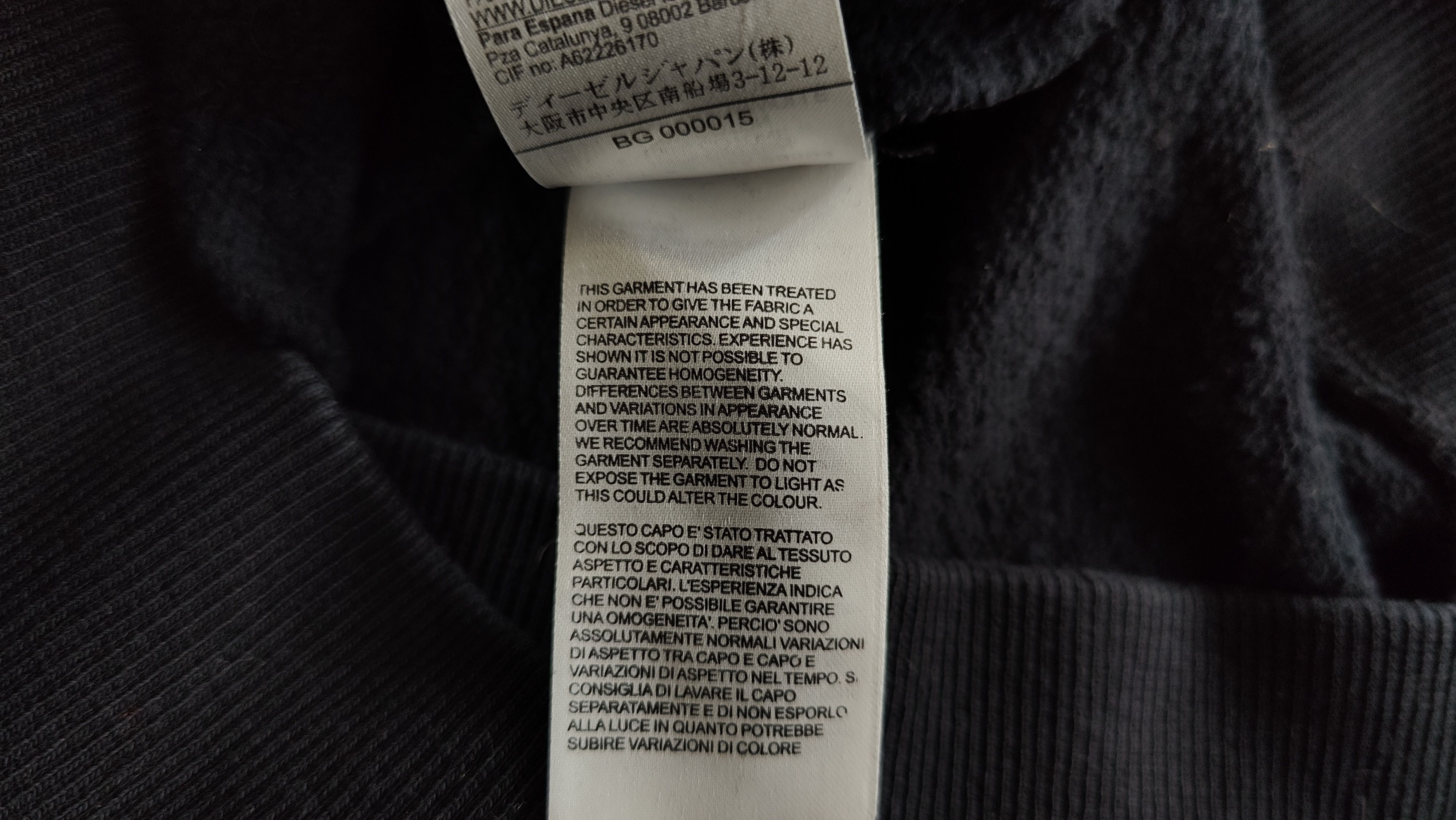 Diesel Diesel Wolf Distressed Oversize Sweatshirt Size US M / EU 48-50 / 2 - 10 Thumbnail