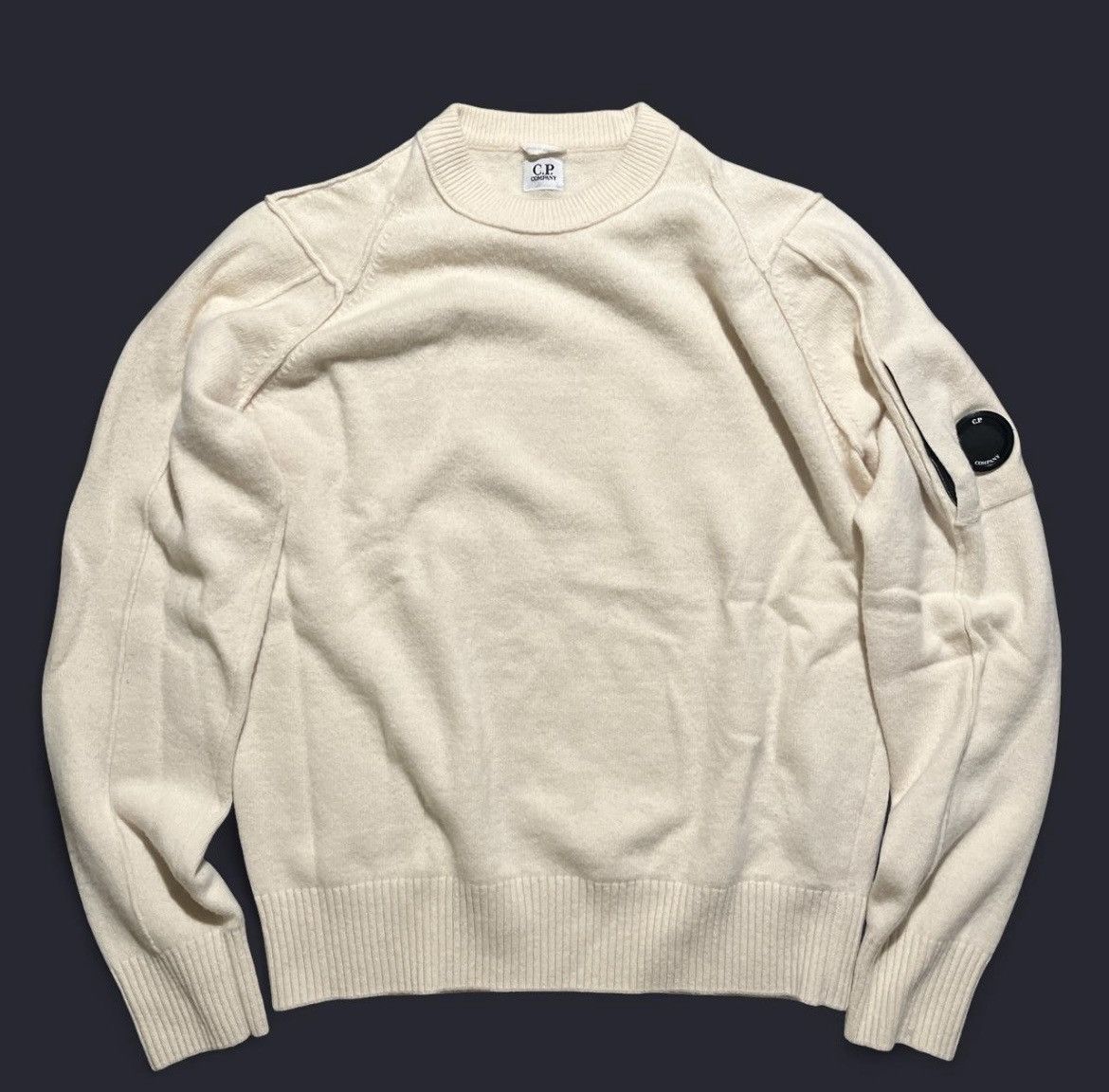 C.P. Company C.P company white/beige wool sweater Size US XL / EU 56 / 4 - 1 Thumbnail