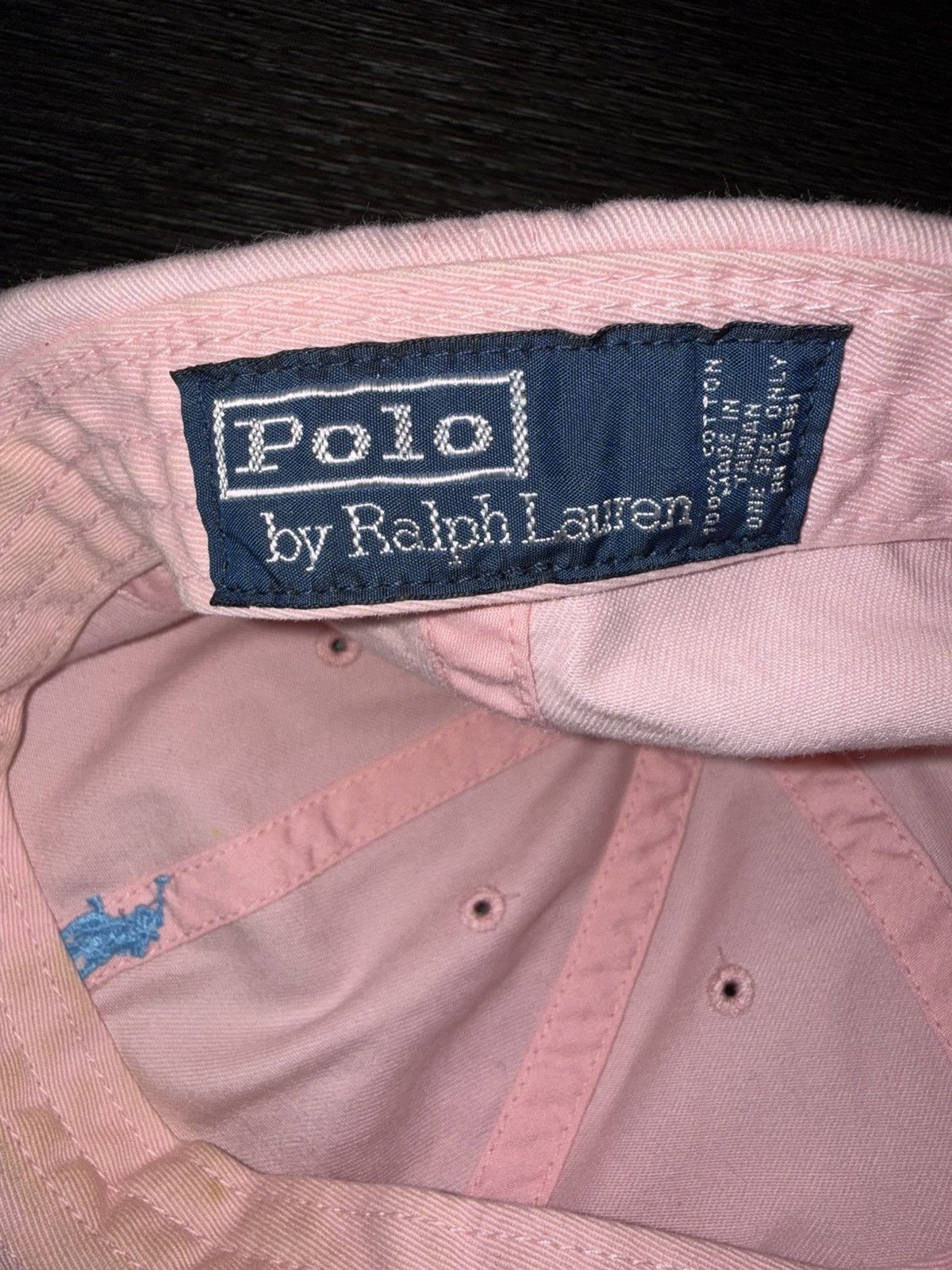 Polo Ralph Lauren Vintage Polo Ralph Lauren Pink Strapback Hat Cap Size ONE SIZE - 4 Thumbnail