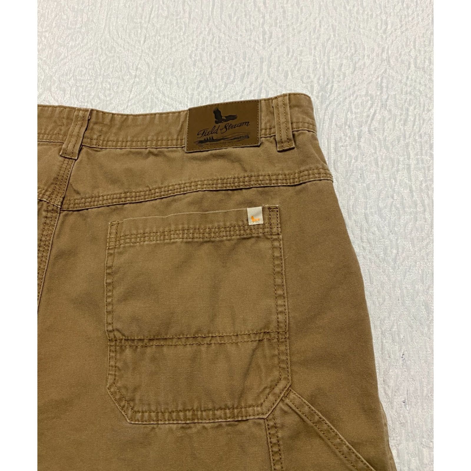 Vintage Field & Stream Carpenter Pants Men's 38×30 Brown Relaxed Straight Pants Size US 38 / EU 54 - 4 Thumbnail