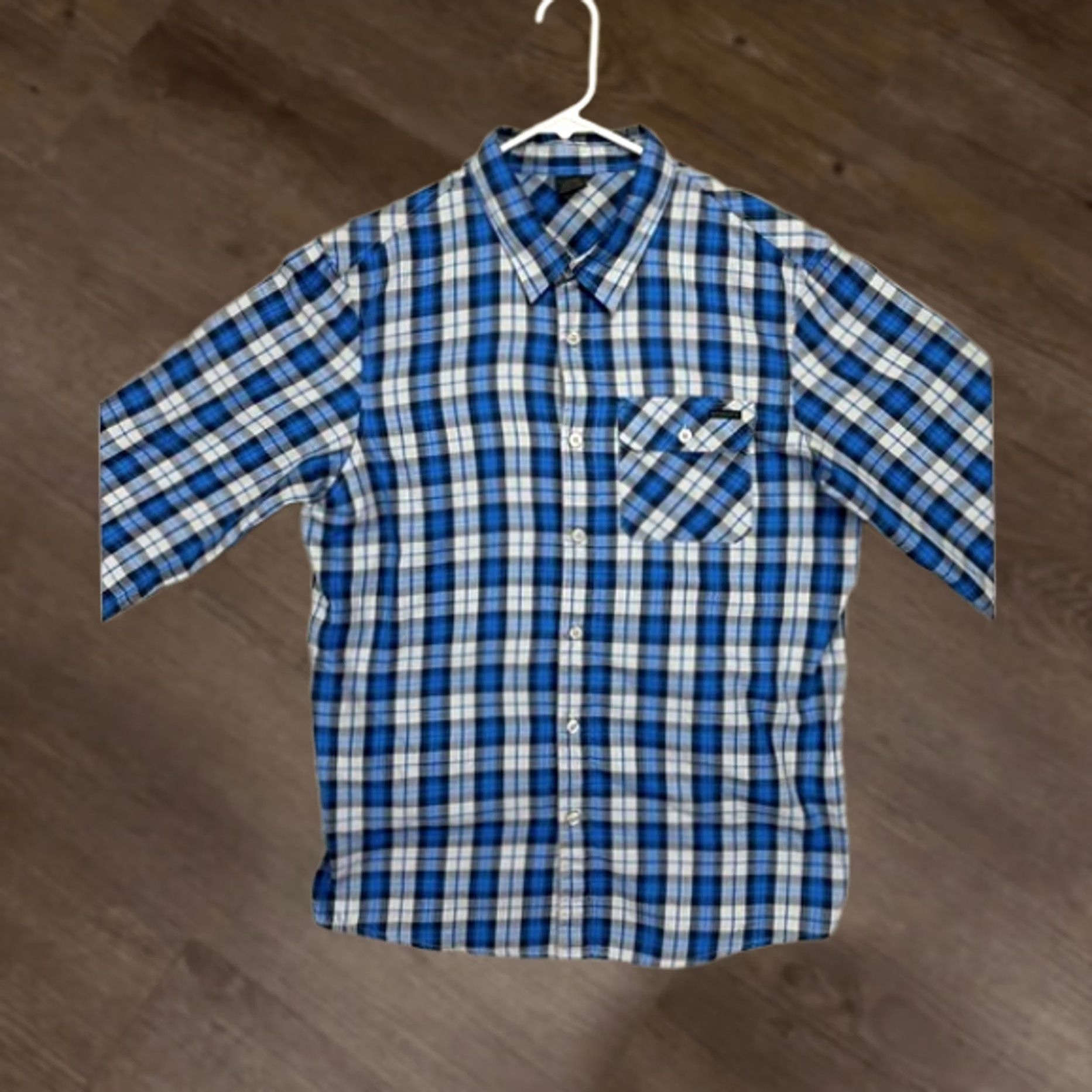 Oakley Oakley Shirt Adult Large Blue Multi Plaid Button Down Long Sleeve Pockets Mens Size US L / EU 52-54 / 3 - 1 Thumbnail