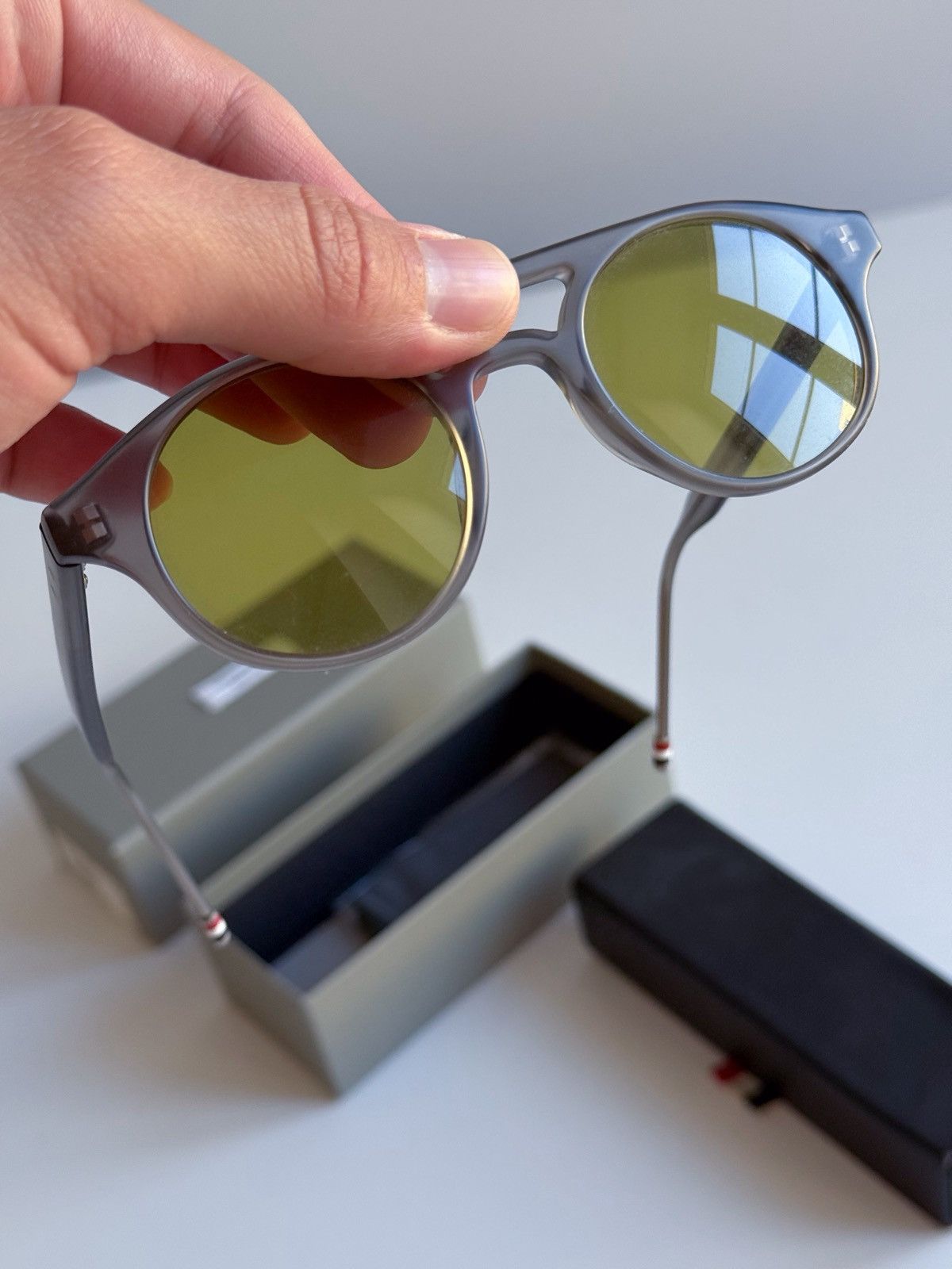 Thom Browne THOM BROWNE TB-300 C SUNGLASSES OLIVE GREEN TINT OS *RARE* Size ONE SIZE - 1 Thumbnail