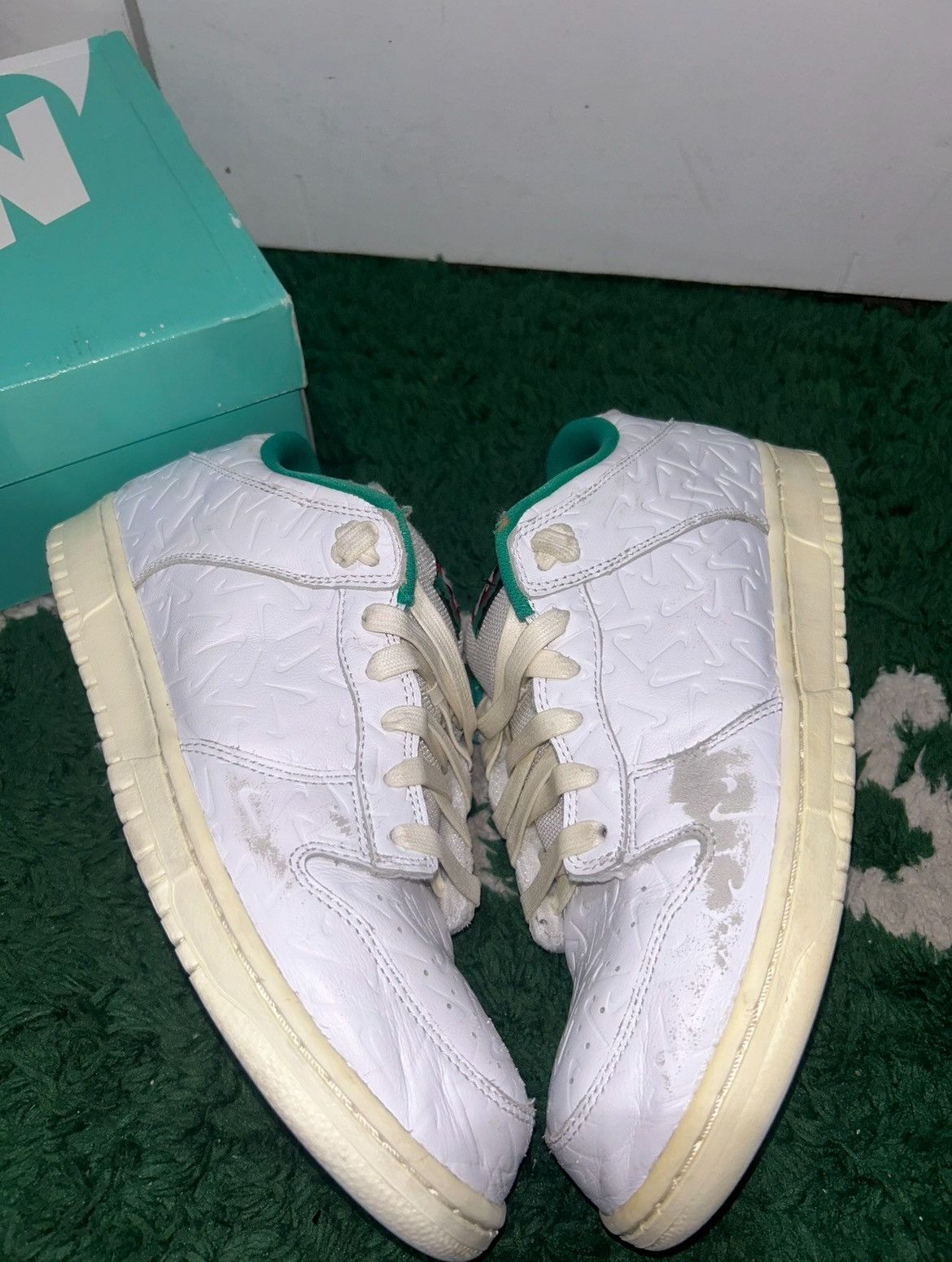 Nike Size 11 - Nike Ben-G x Dunk SB Low Lucid Green Worn With Box Size US 11 / EU 44 - 2 Thumbnail