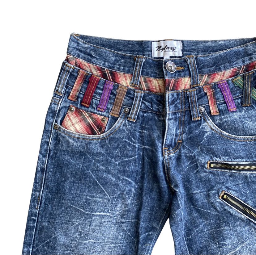20471120 Nylaus Double Waist flare gothic grunge Jeans 14Addition lgb Size US 30 / EU 46 - 8 Thumbnail