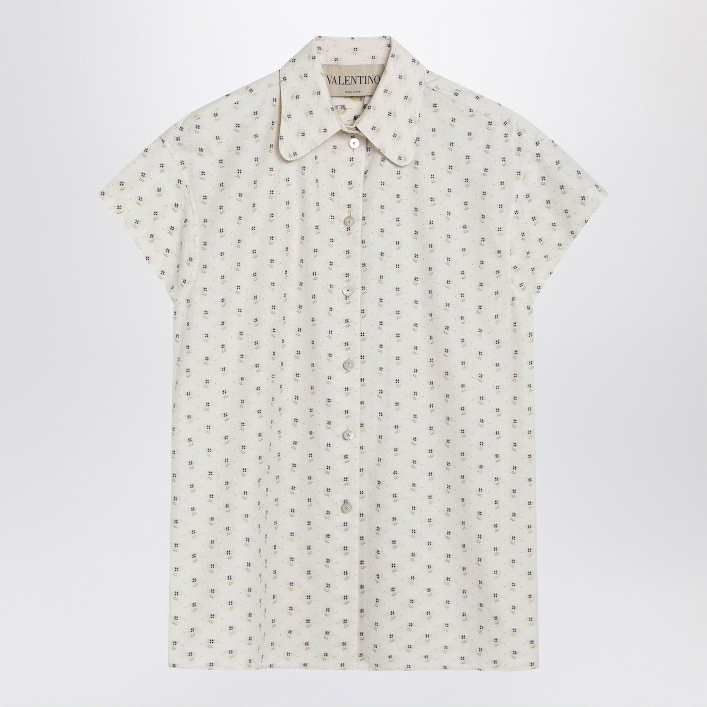 Valentino Valentino Short-Sleeved Floral Shirt Size S / US 4 / IT 40 - 1 Thumbnail