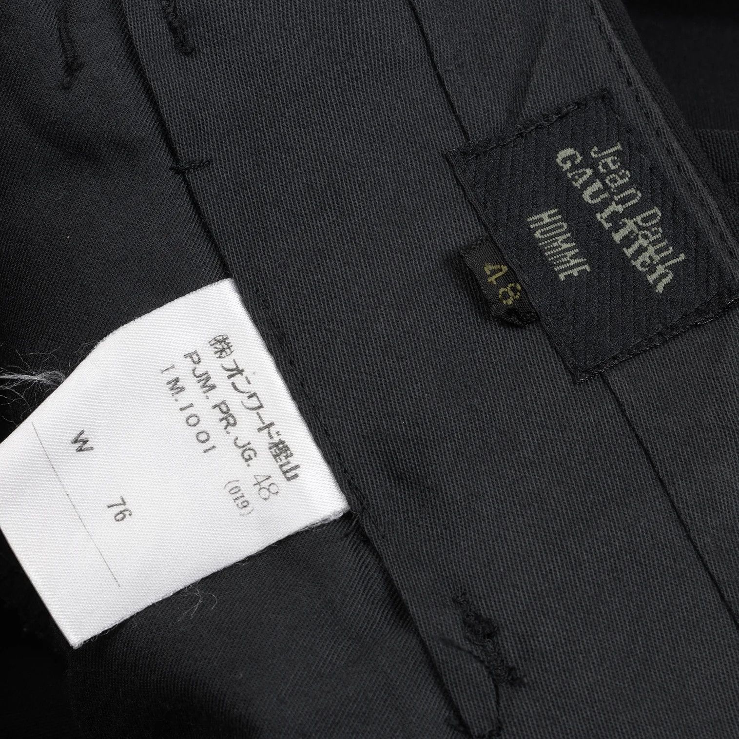 Jean Paul Gaultier Summer Wool Two-Tuck Pants in Black Size 48 Size US 32 / EU 48 - 14 Thumbnail