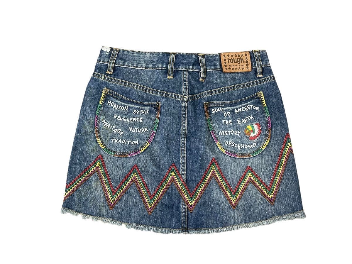 Hysteric Glamour Vintage Rough Natural Charm Aztec Pattern Mini Skirt Size 30" / US 8 / IT 44 - 3 Thumbnail