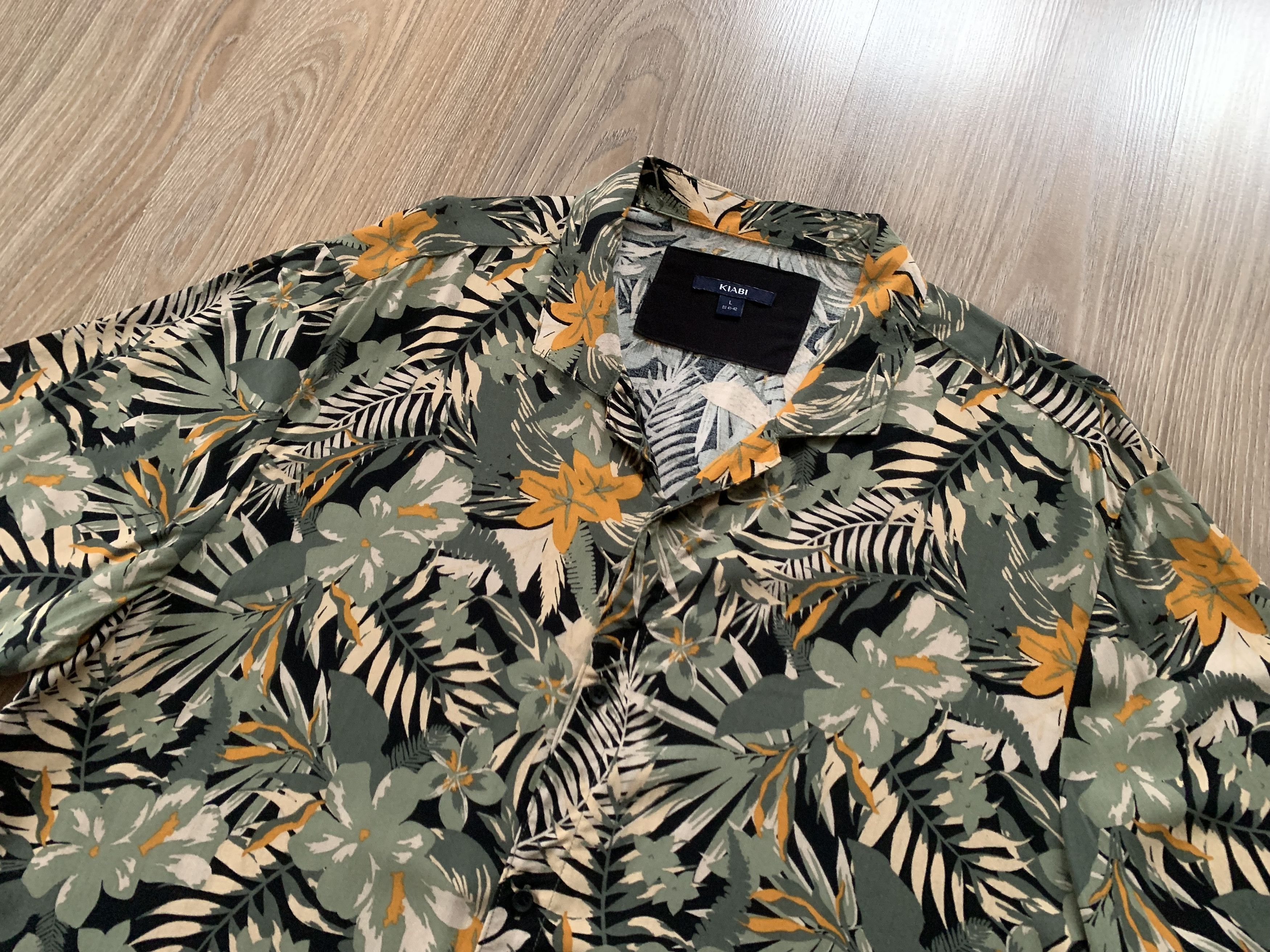 Other Kiabi Cotton Printed Hawaiian Shirt Size US L / EU 52-54 / 3 - 4 Thumbnail