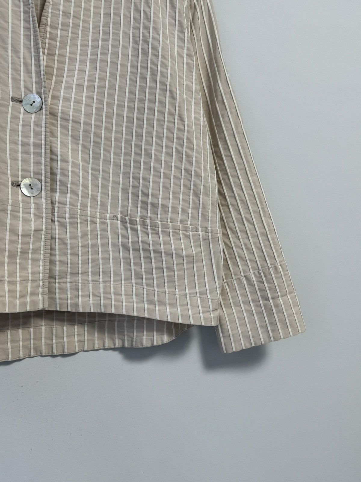 OSKA Oska Rare Oversized Striped Button Pocket Blazer Jacket Sz 1 Size M / US 6-8 / IT 42-44 - 8 Thumbnail