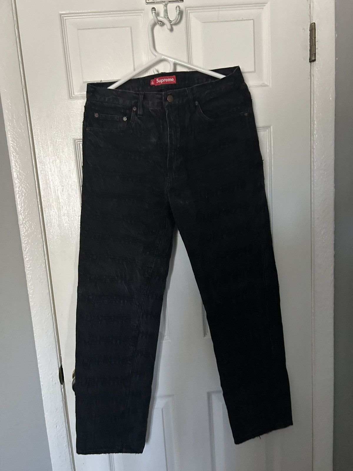 Supreme Supreme fayed logo jeans sz 30 Size US 30 / EU 46 - 1 Thumbnail