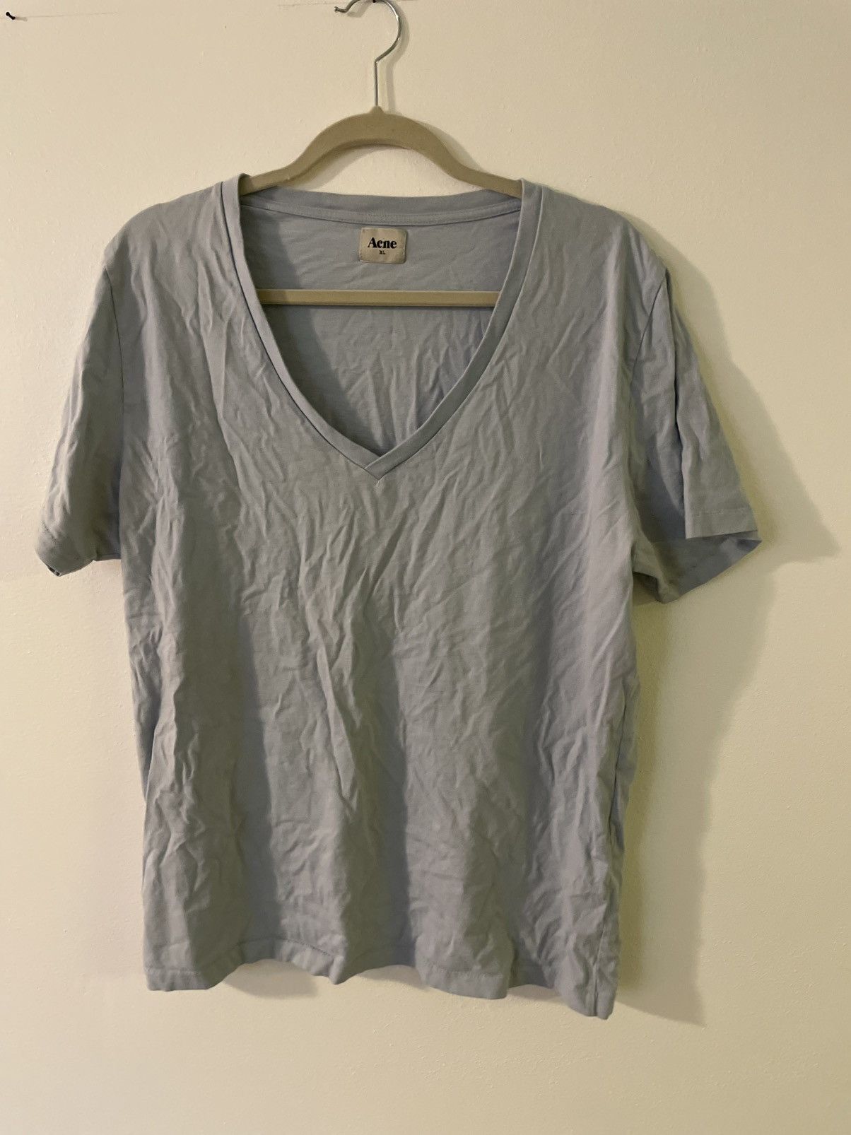 Acne Studios Acne Studios Deep V Neck Tee Shirt Size US XL / EU 56 / 4 - 1 Thumbnail