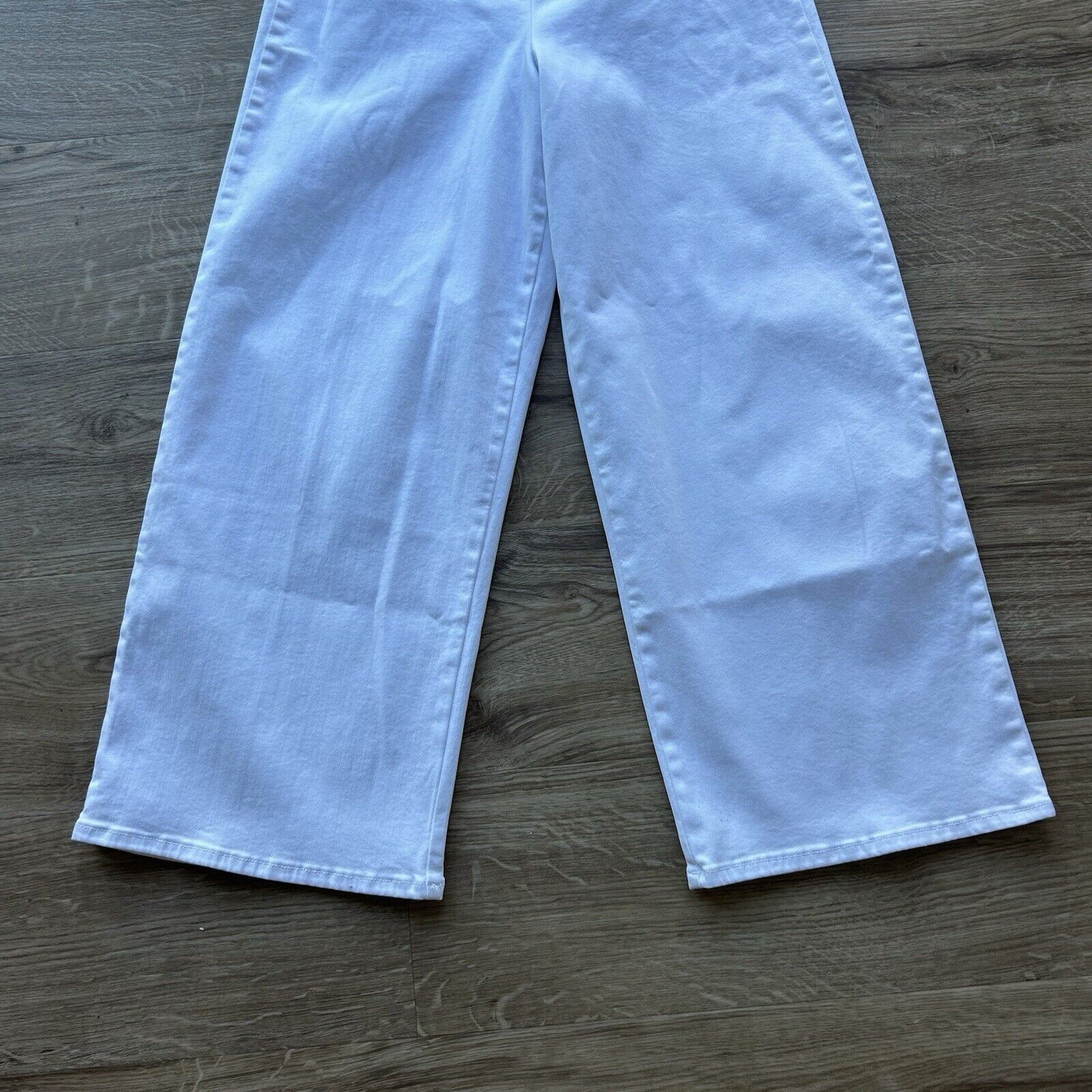 Frame Frame Jeans Womens White Jet Set Wide Leg Pull-On Stretch Hi Size 26" / US 2 / IT 38 - 7 Thumbnail
