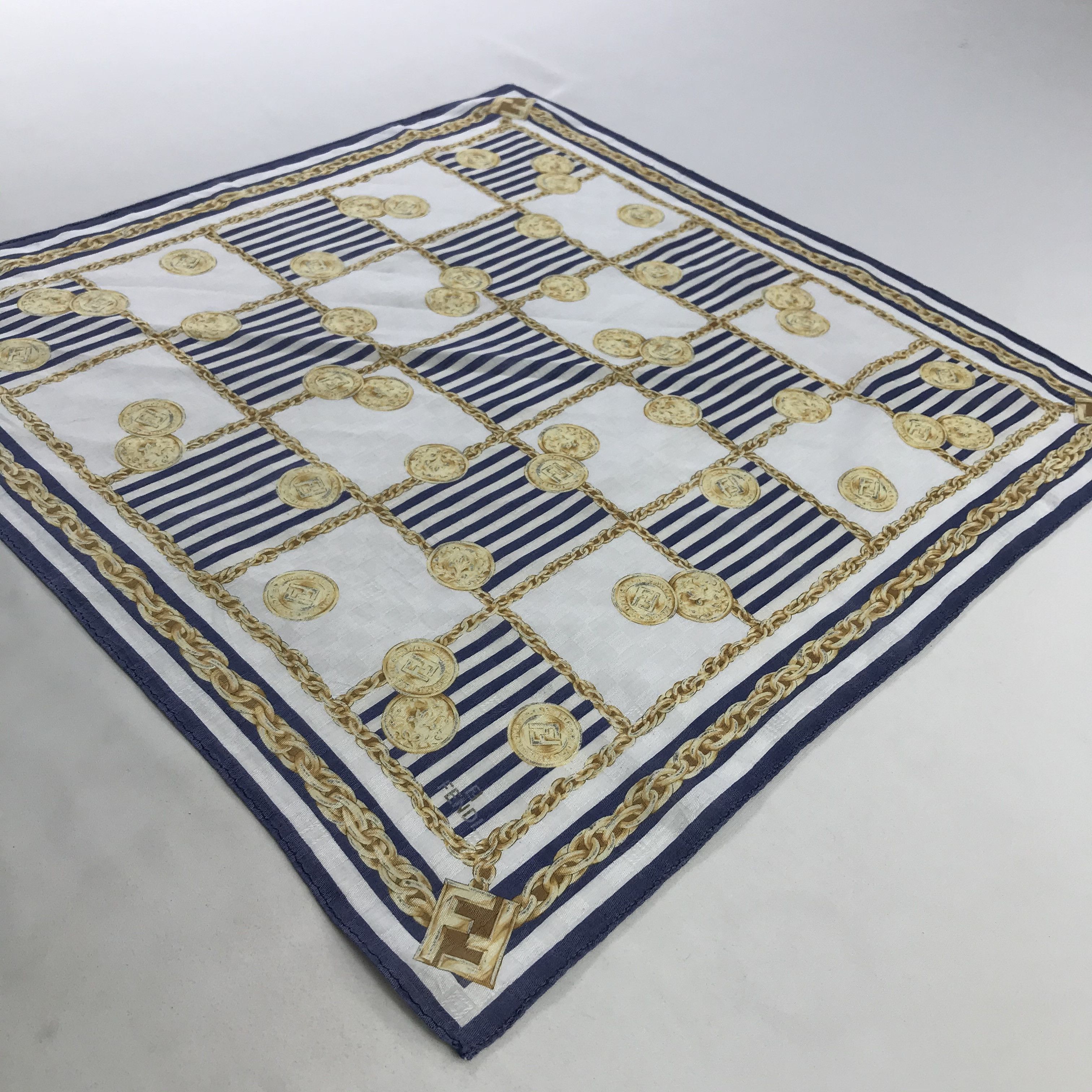 Vintage Vintage Fendi Bandana / Handkerchief / Neckerchief - S1060 Size ONE SIZE - 2 Thumbnail