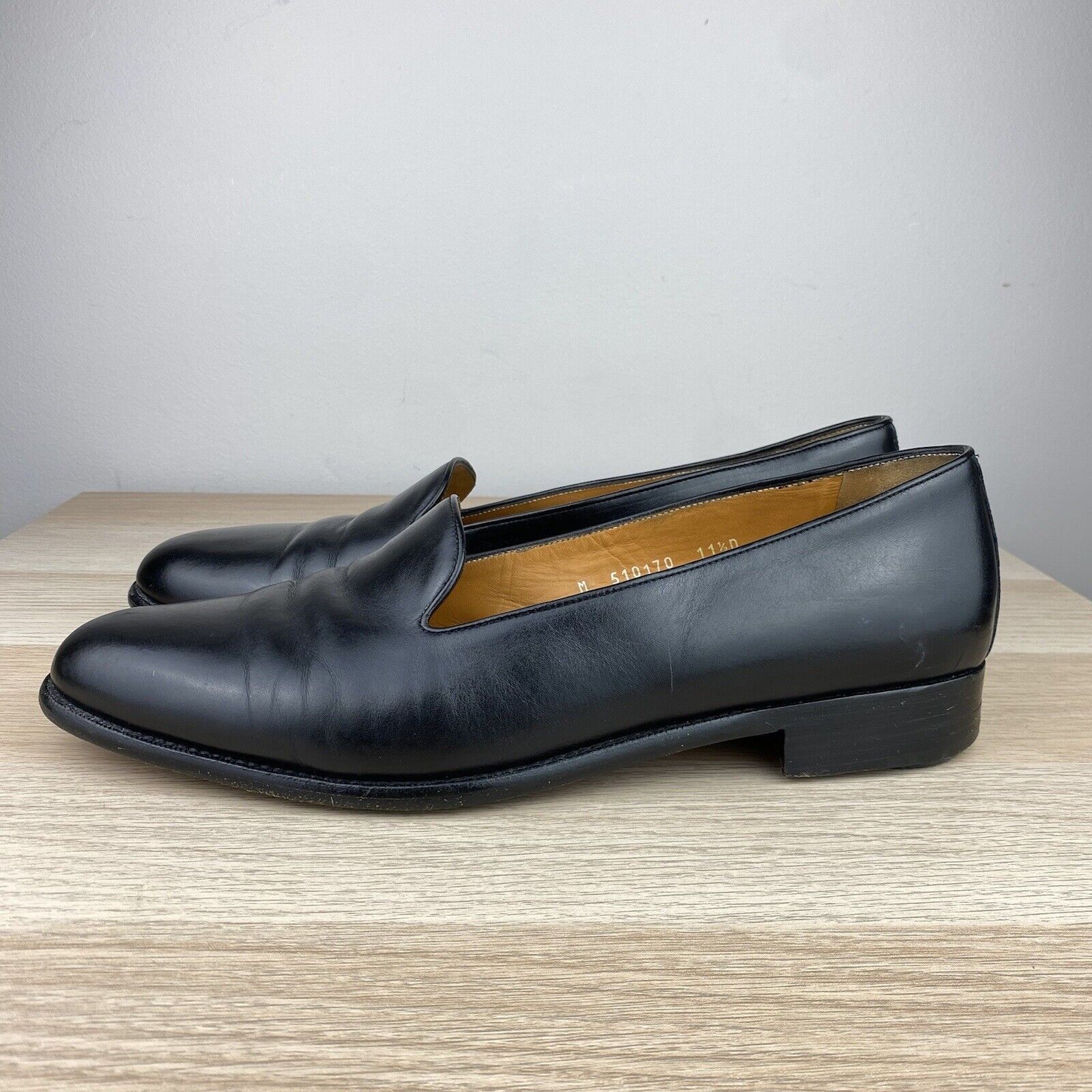 Polo Ralph Lauren Polo Ralph Lauren Tuxedo Opera Loafers 11.5D Black Leather Size US 11.5 / EU 44-45 - 1 Thumbnail