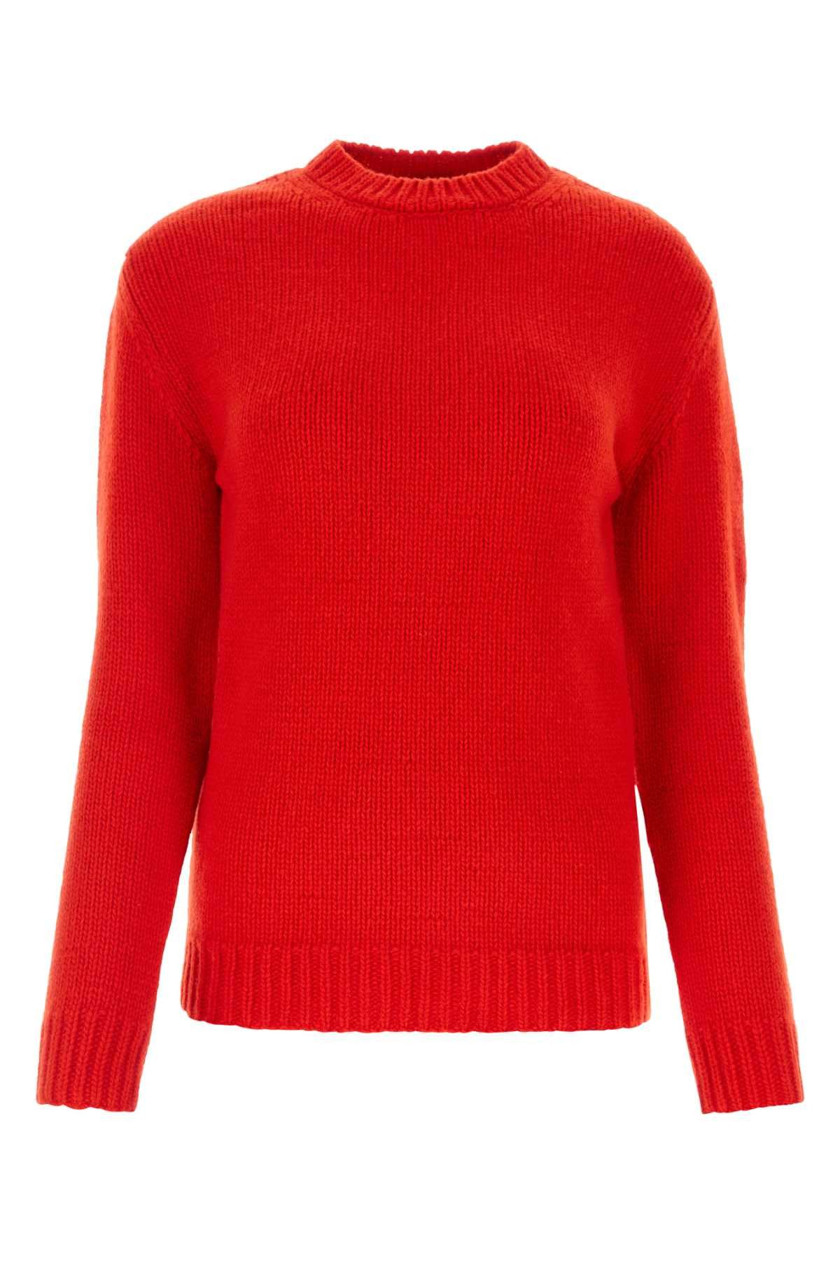 image of Gucci Red Wool Sweater, Women's (Size Small)