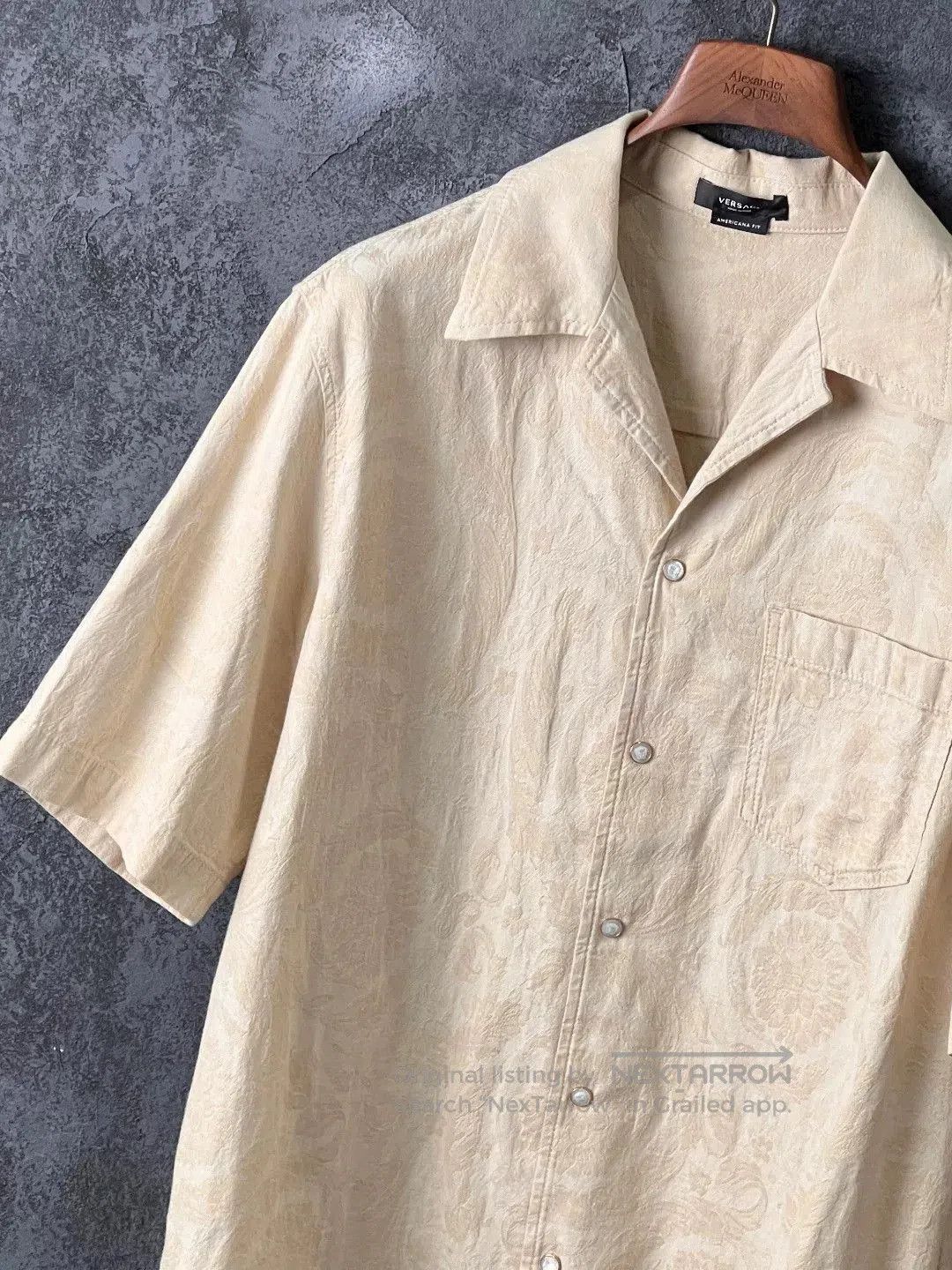 Versace VERSACE Embroidered Short Sleeve Shirt. Size US M / EU 48-50 / 2 - 5 Thumbnail