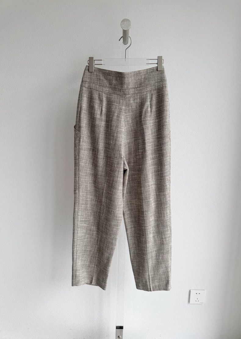 Loro Piana Loro Piana Oat gray wool trousers, high waist design, two Size 26" / US 2 / IT 38 - 4 Thumbnail