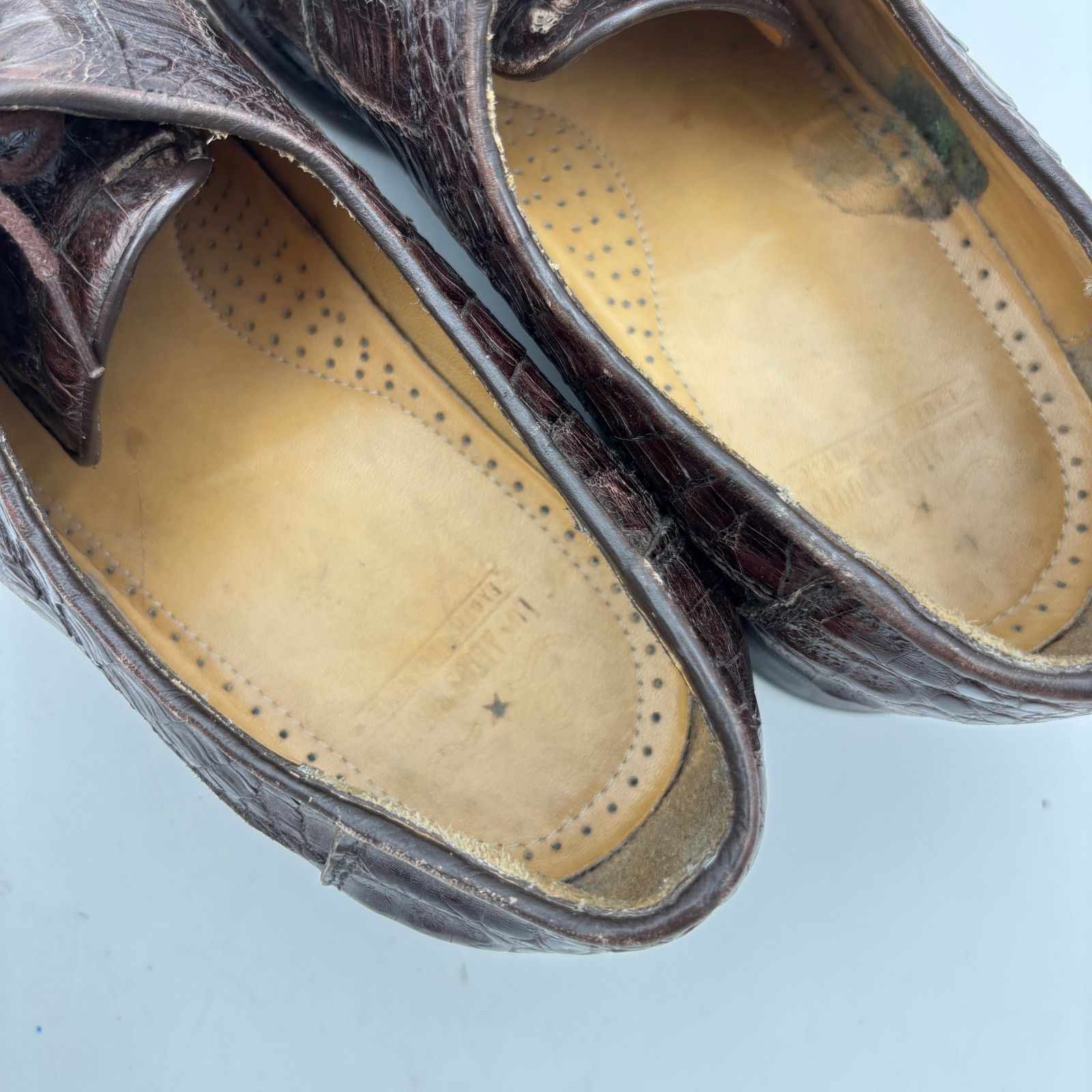 Los Altos Boots Los Altos Boots Crocodile Oxfords Dress Shoes Men US 9.5-10 Size US 9.5 / EU 42-43 - 13 Thumbnail