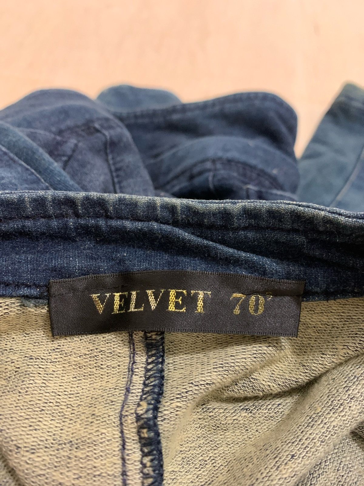 14th Addiction 14th Addiction Velvet Multi Zipper Lgb style Denim Jacket Size S / US 4 / IT 40 - 8 Thumbnail