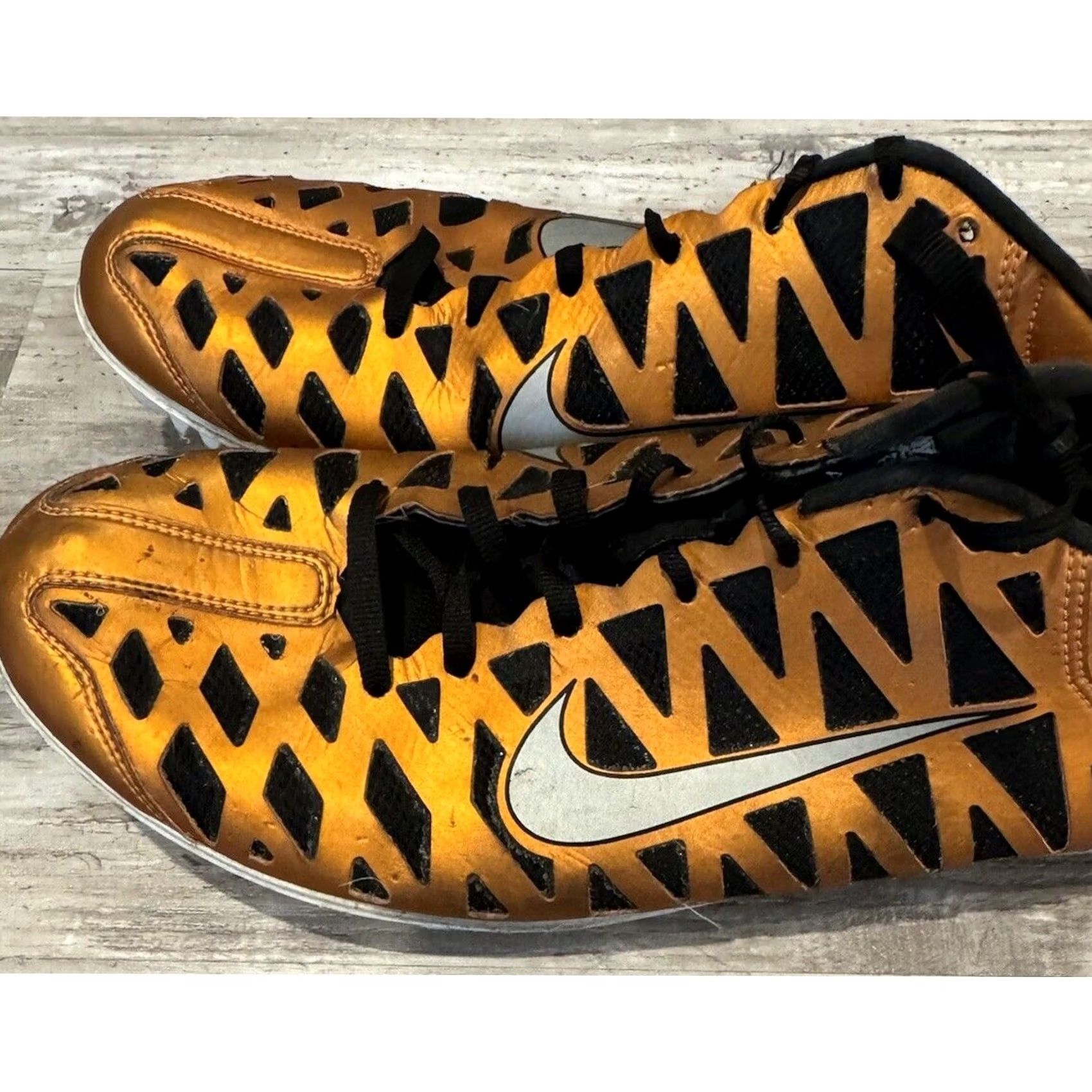 Nike Nike Zoom Maxcat 3 Orange Black Size 12 Track Spikes Mens Size US 12 / EU 45 - 6 Thumbnail