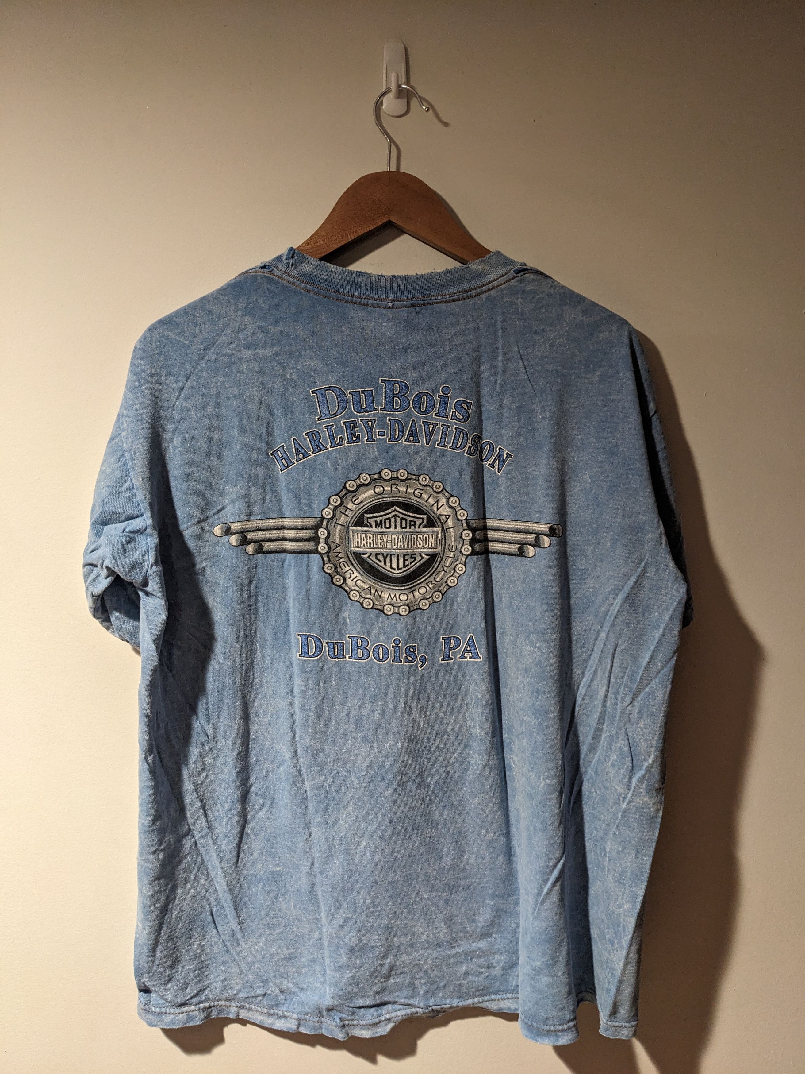 Harley Davidson × Vintage Vintage 2002 Harley Davidson Motorcycle Dubois T-Shirt Size US L / EU 52-54 / 3 - 1 Thumbnail