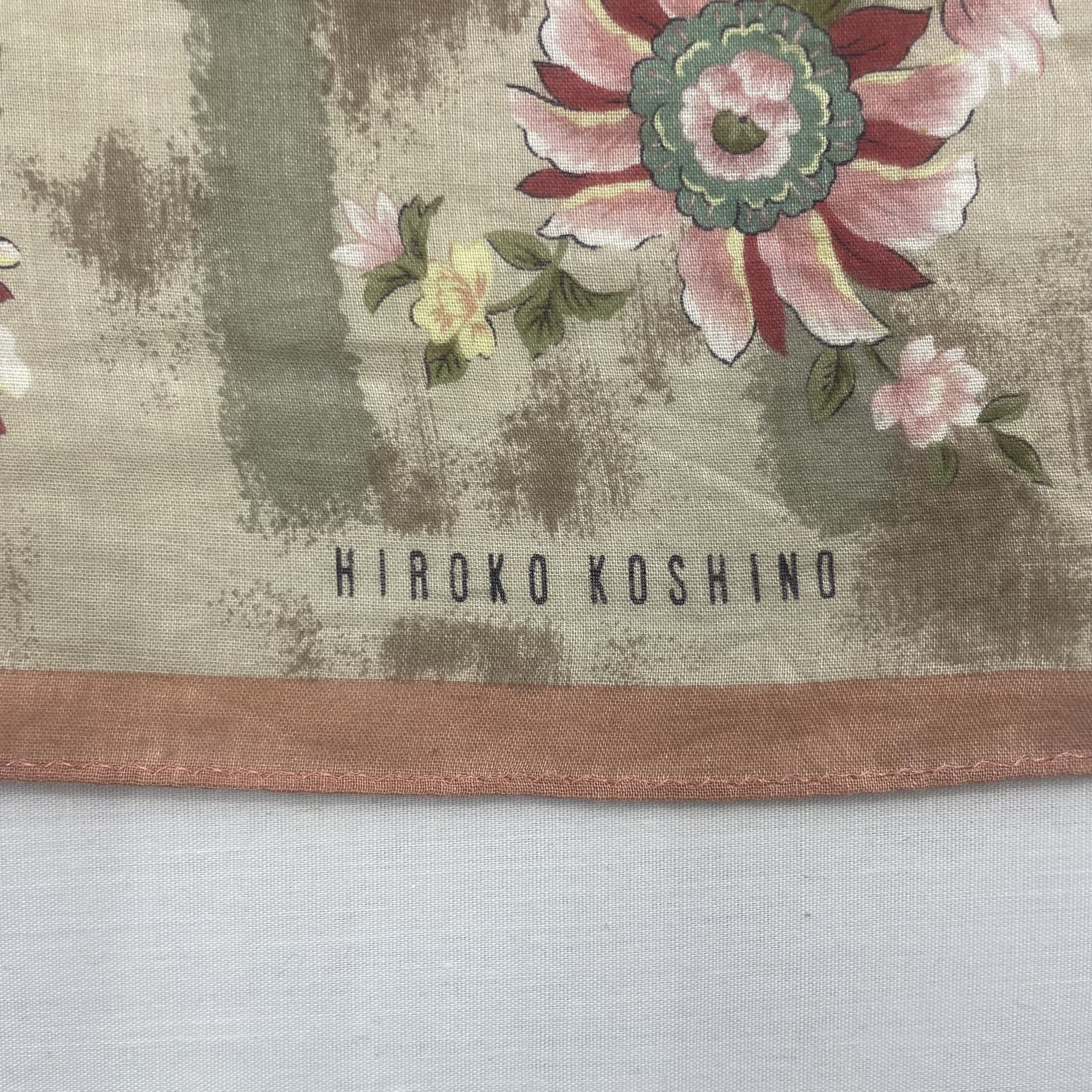 Japanese Brand Vintage Hiroko Koshino Handkerchief Neckerchief H179N Size ONE SIZE - 2 Thumbnail