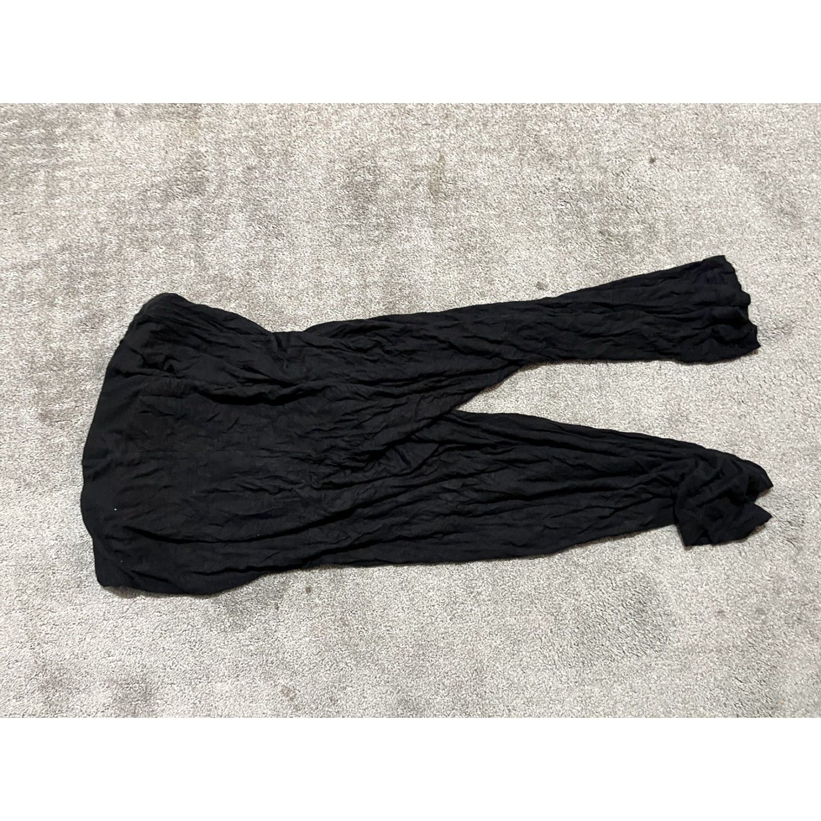 H&M H&M Wide Leg Pants Womens Cropped Flowy Wide Leg Palazzo Black Size M Size 32" / US 10 / IT 46 - 3 Thumbnail