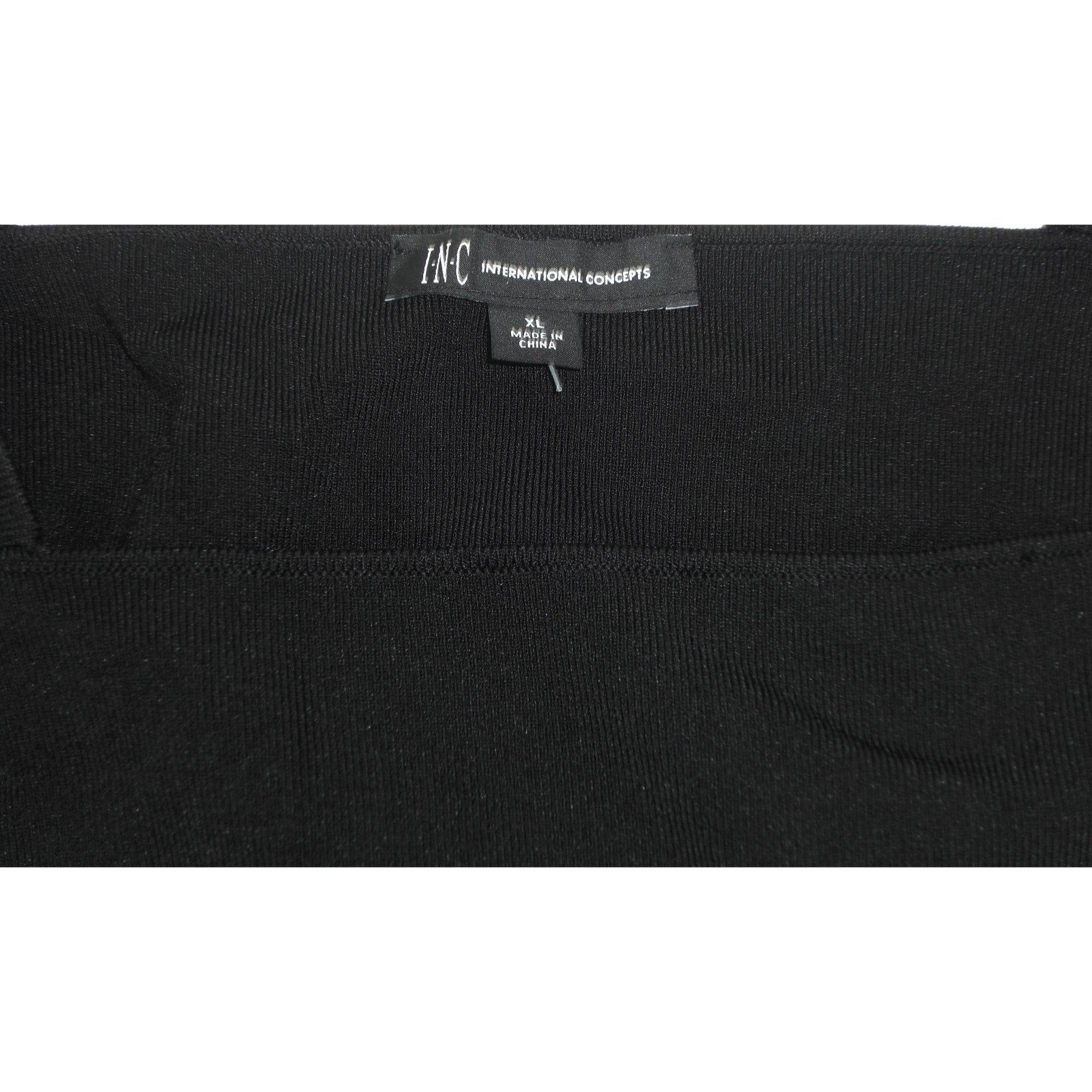 Other INC International Concepts Blouse Women's Size XL Black Long Size XL / US 12-14 / IT 48-50 - 2 Thumbnail