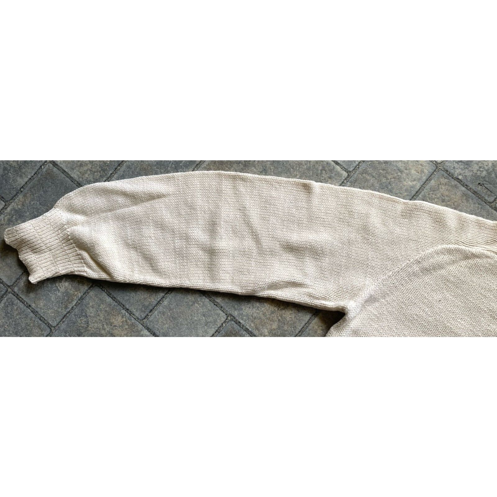 Wrangler VINTAGE Wrangler Womens Sweater L Ivory USA Pullover Long Sleeve Made In USA Size L / US 10 / IT 46 - 7 Thumbnail