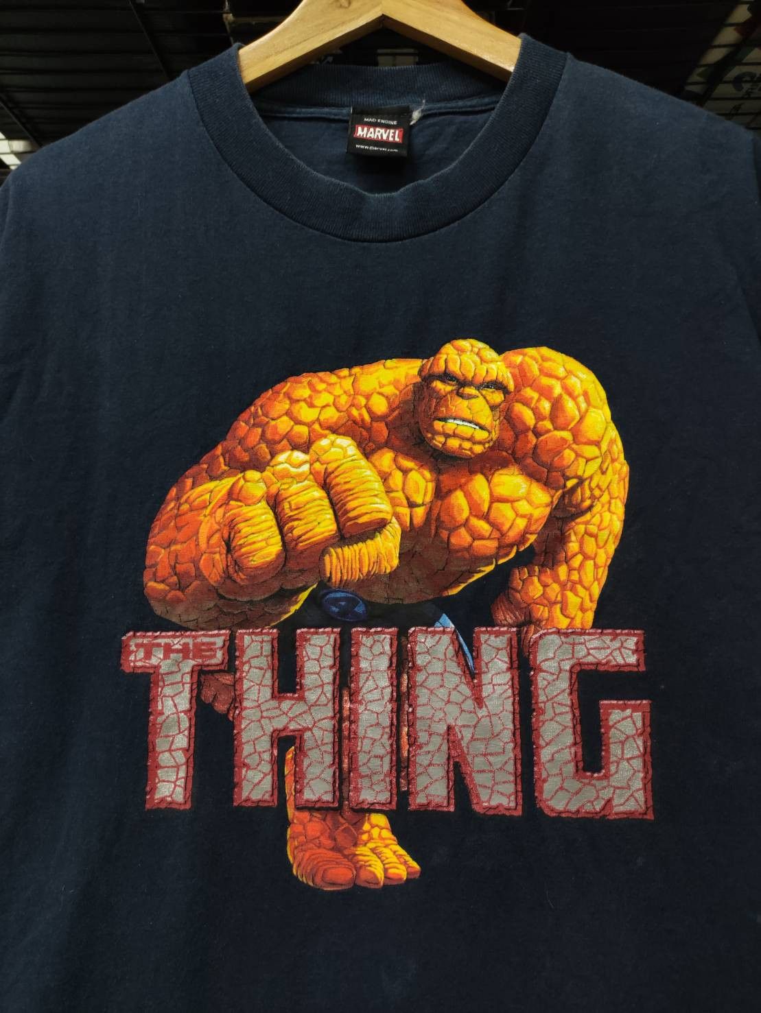 Cartoon Network Vtg 00's Marvel Fantastic 4 " The Thing " Character Promo Size US XL / EU 56 / 4 - 1 Thumbnail