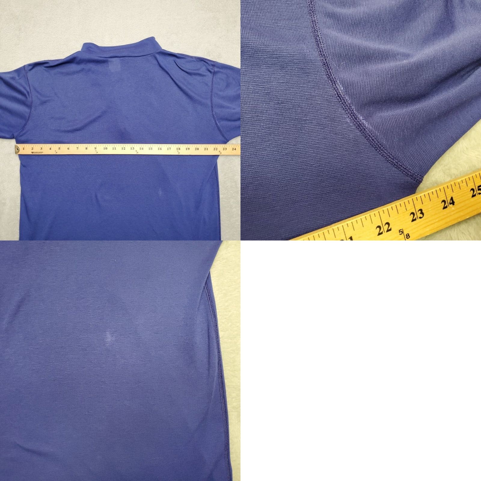 Vintage VTG Cabela's Shirt Mens L Blue Baselayer Performance Stretch 1/4 Zip Outdoors Size US L / EU 52-54 / 3 - 8 Thumbnail